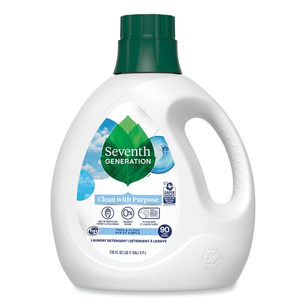 Seventh Generation 45065CT 135 oz. Liquid Detergent – Fragrance Free (4/CT) New