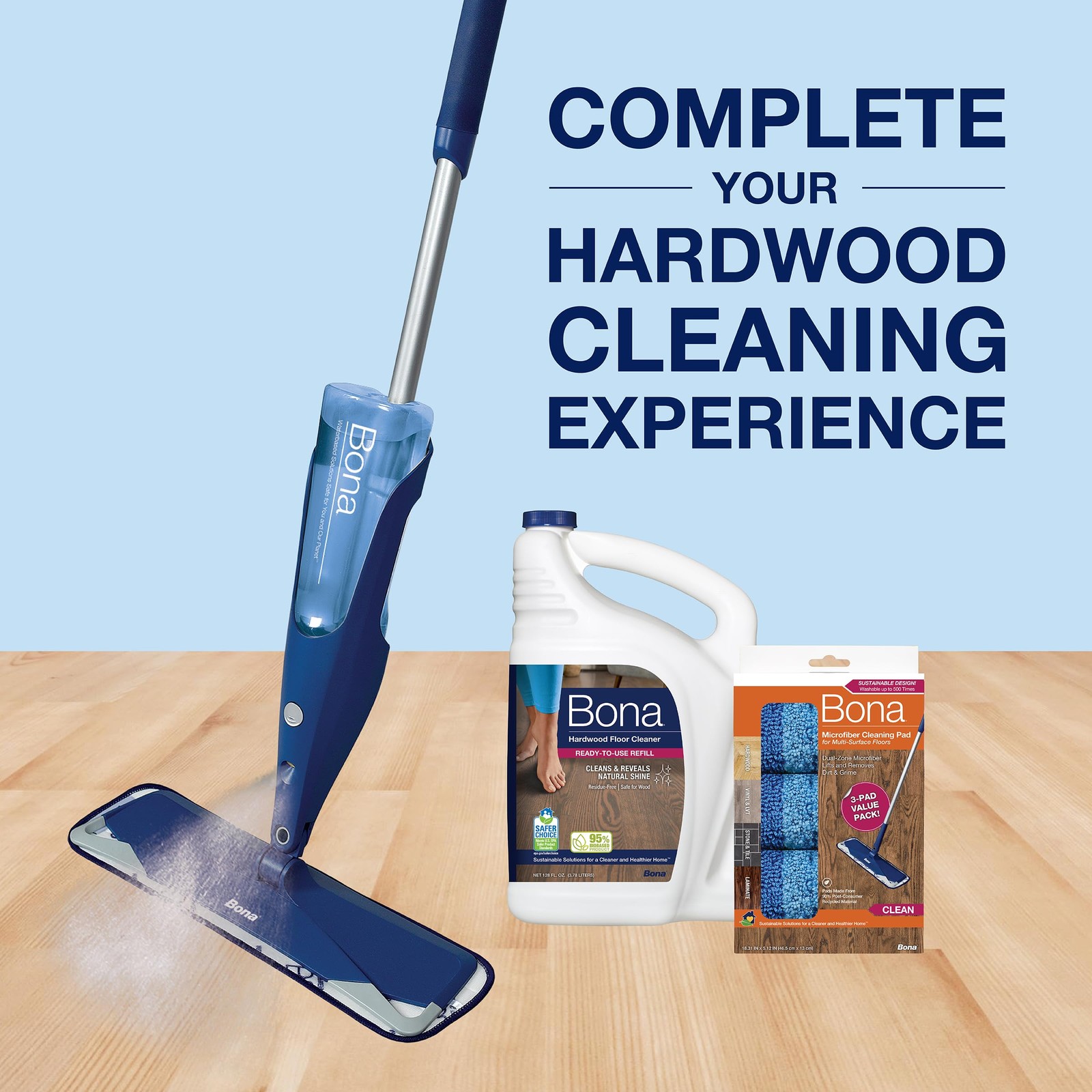 Bona Hardwood Floor Cleaner Refill Unscented 128oz
