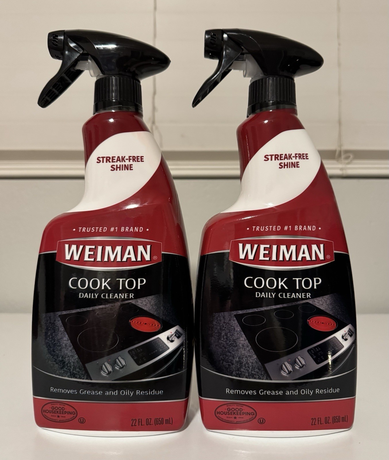 2-Pack~ WEIMAN Glass Ceramic Stove Range COOK TOP DAILY CLEANER 22 Ounce