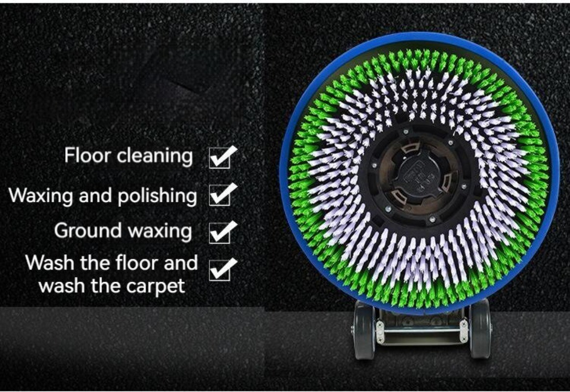 1200w Floor Polishing Machine Push Brush Wiper Carpet Cleaning Waxing Brush