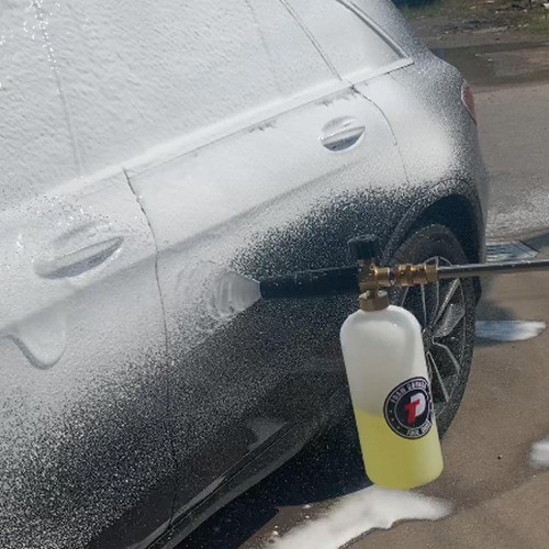 Foam Cannon Bottle with Straw, Replacement Foam Spray Bottle for Car Wash, 1 Lit