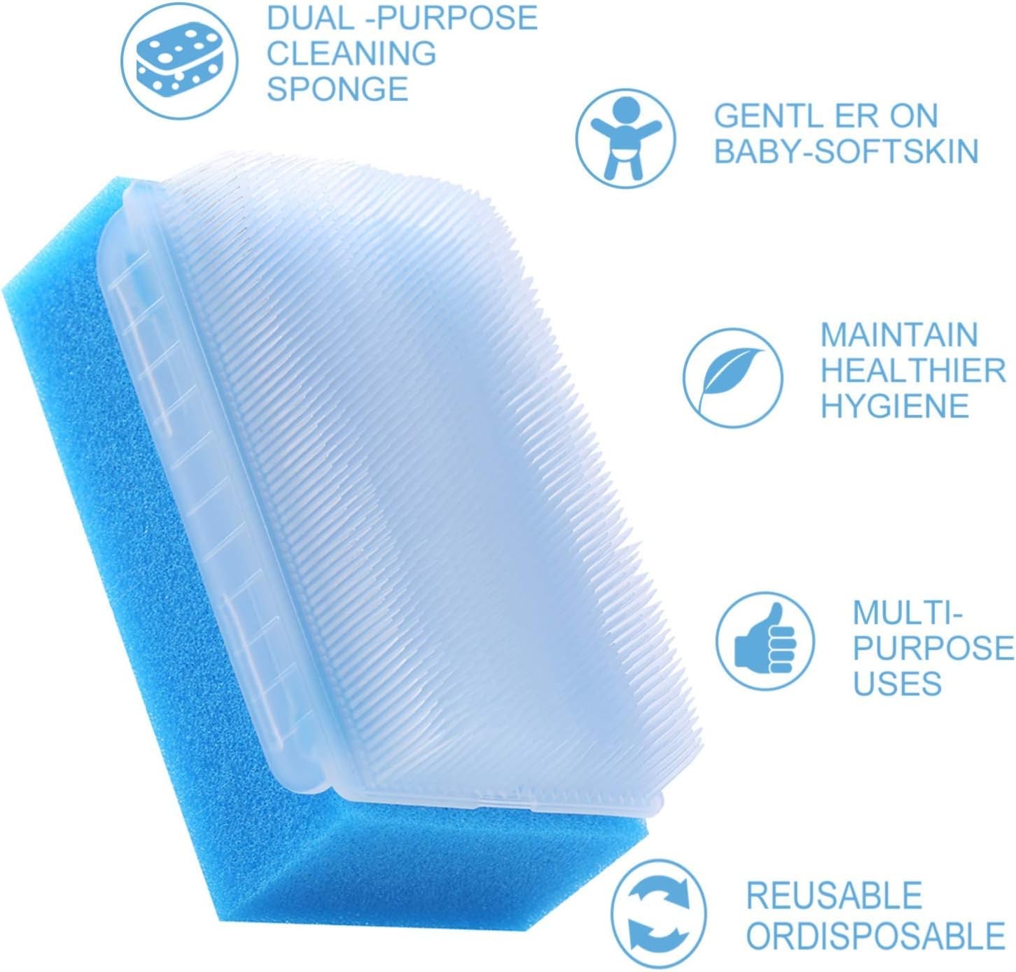 Sensory Brush, Reble Baby Bath Scrubber, Birthday for Kids Men