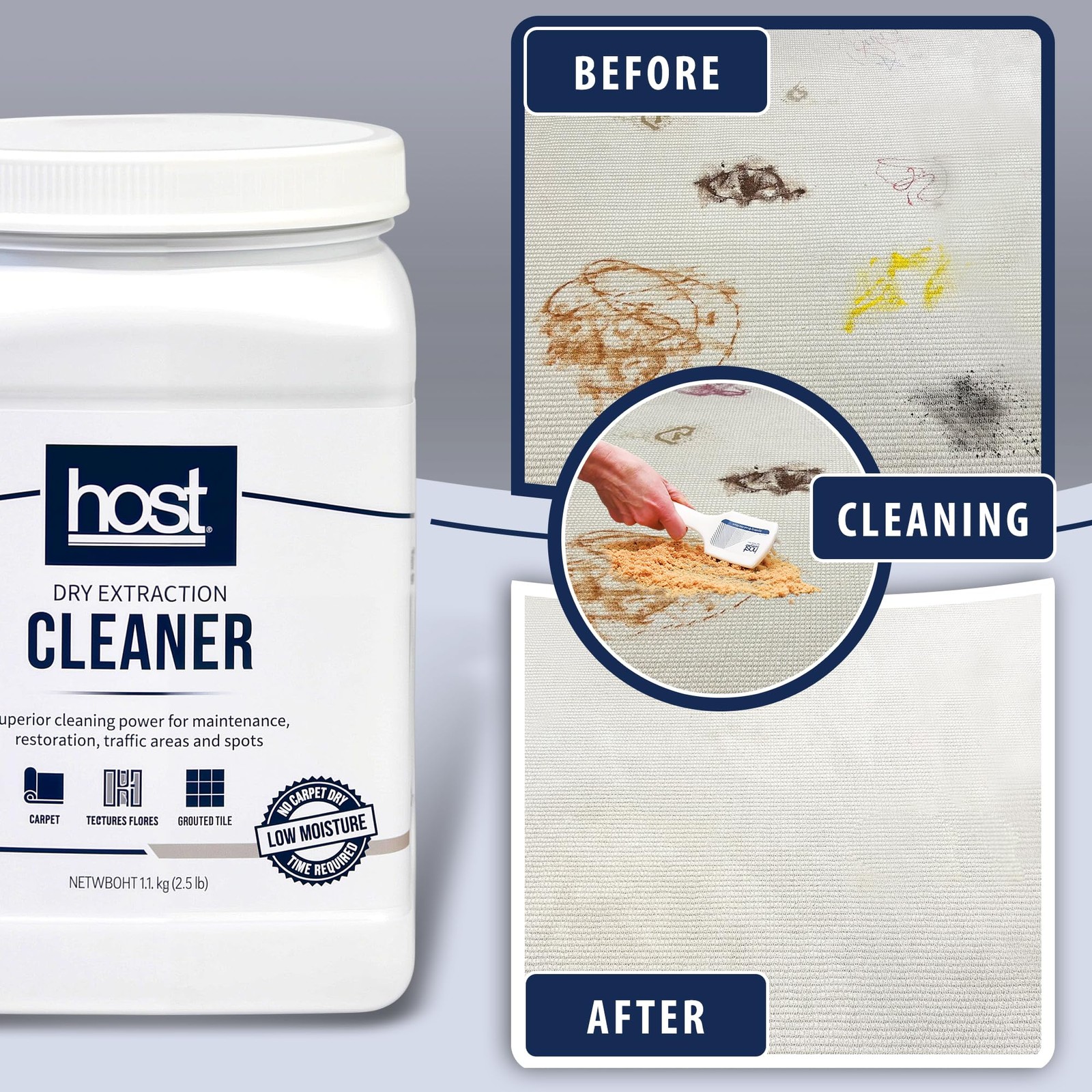 ® Dry Extraction Cleaner – Natural, Non-Toxic, Biodegradable Cleaning Compoun…