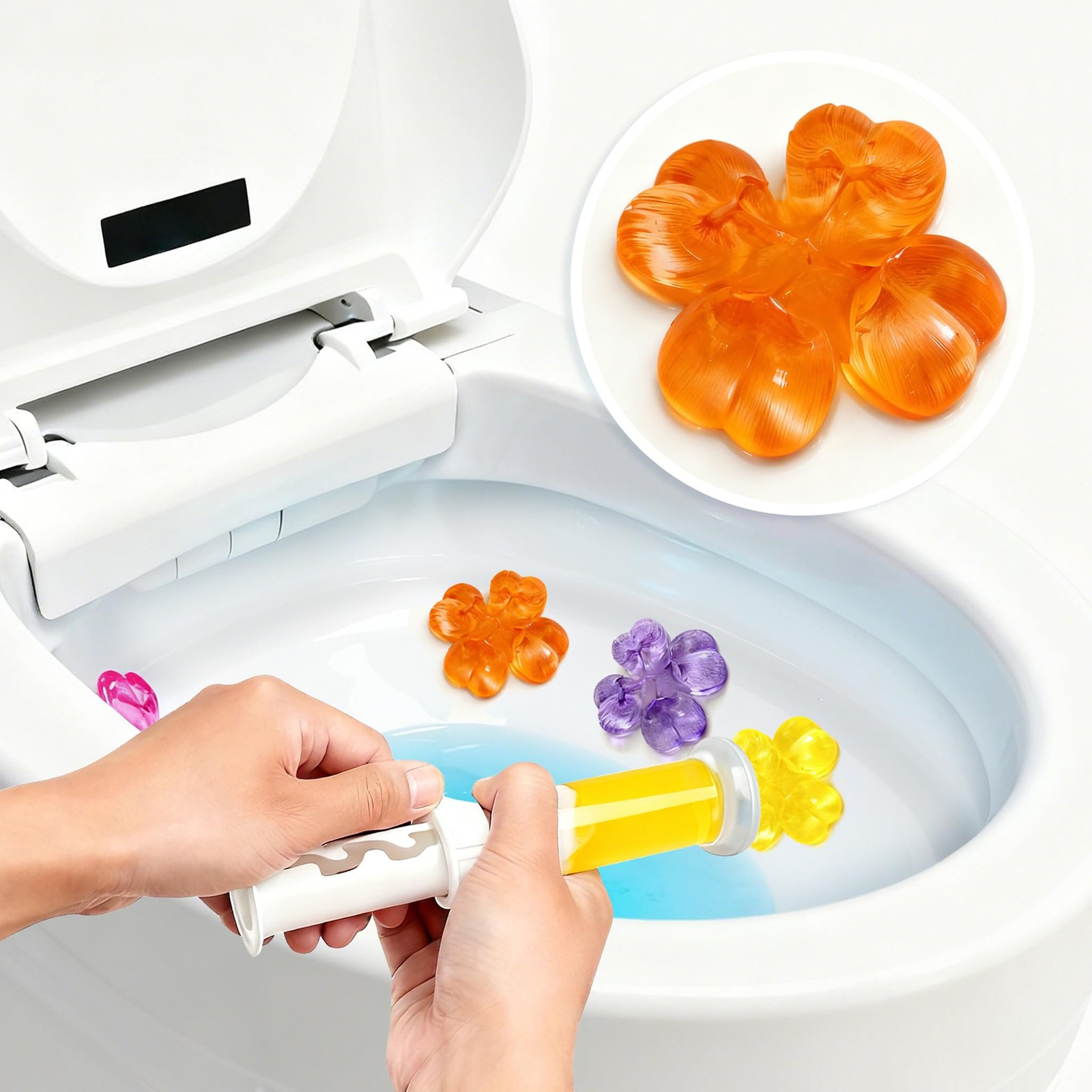 Toilet Cleaner Gel Stamp, Automatic Toilet Bowl Cleaner & Freshener, Helps Pr…