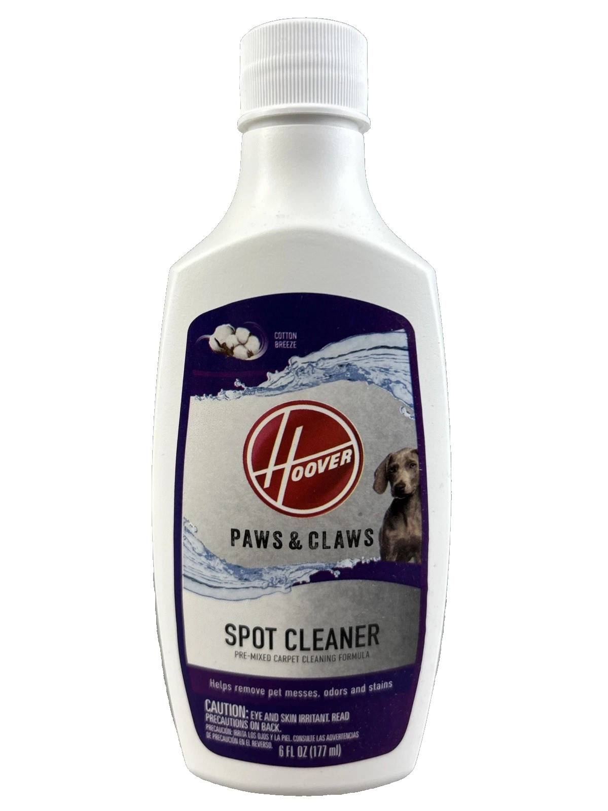 Lot Of 4 Hoover Paws and Claws Spot Cleaner Carpet Cleaning Formula 6oz. Each