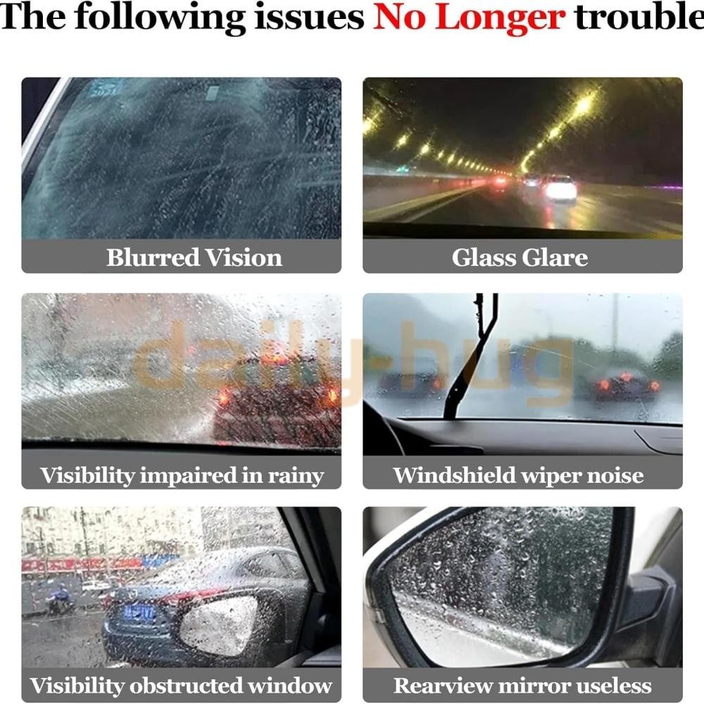 3Pc Glass Emulsion Cleaner,Glass Oil Film Remover for Car,Roll-On Glass Compound
