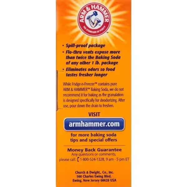 12 Pack ARM & HAMMER 14oz Baking Soda Fridge-n-Freezer Odor Absorber Spill Proof
