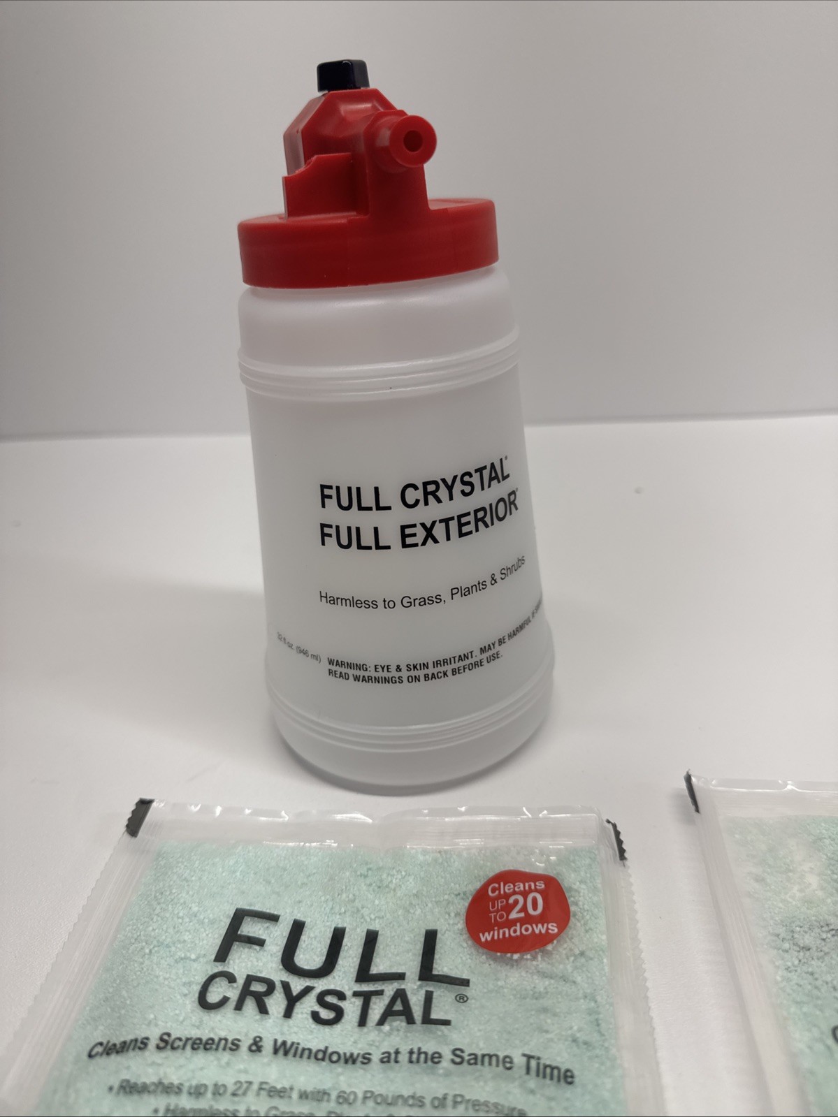 Fuller Brush Full Crystal Full Exterior Sprayer Kit w/ 4 Window Cleaner Refills