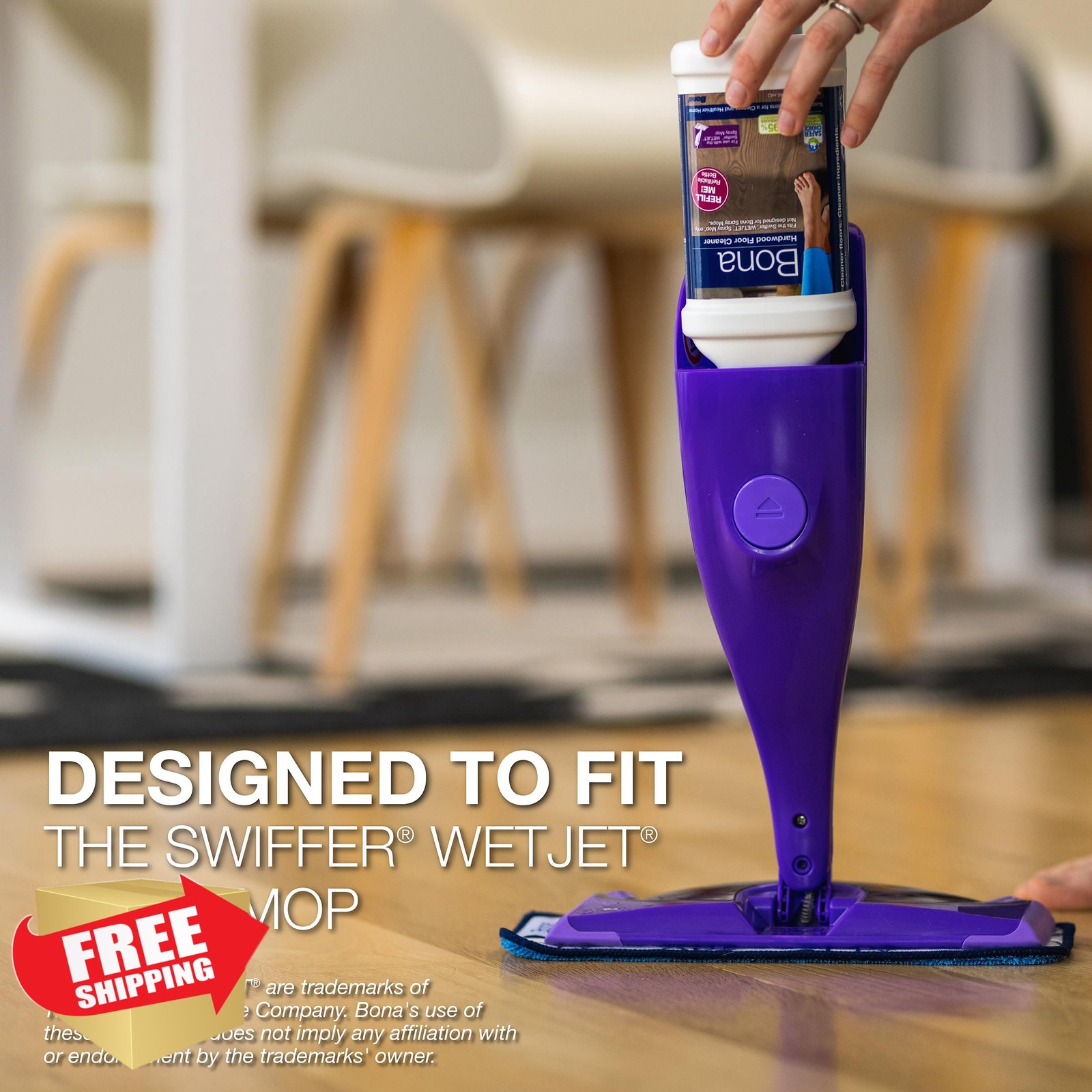 Bona Hardwood Floor Cleaner Spray Mop Refill Lavender Thyme 64 Fl Oz