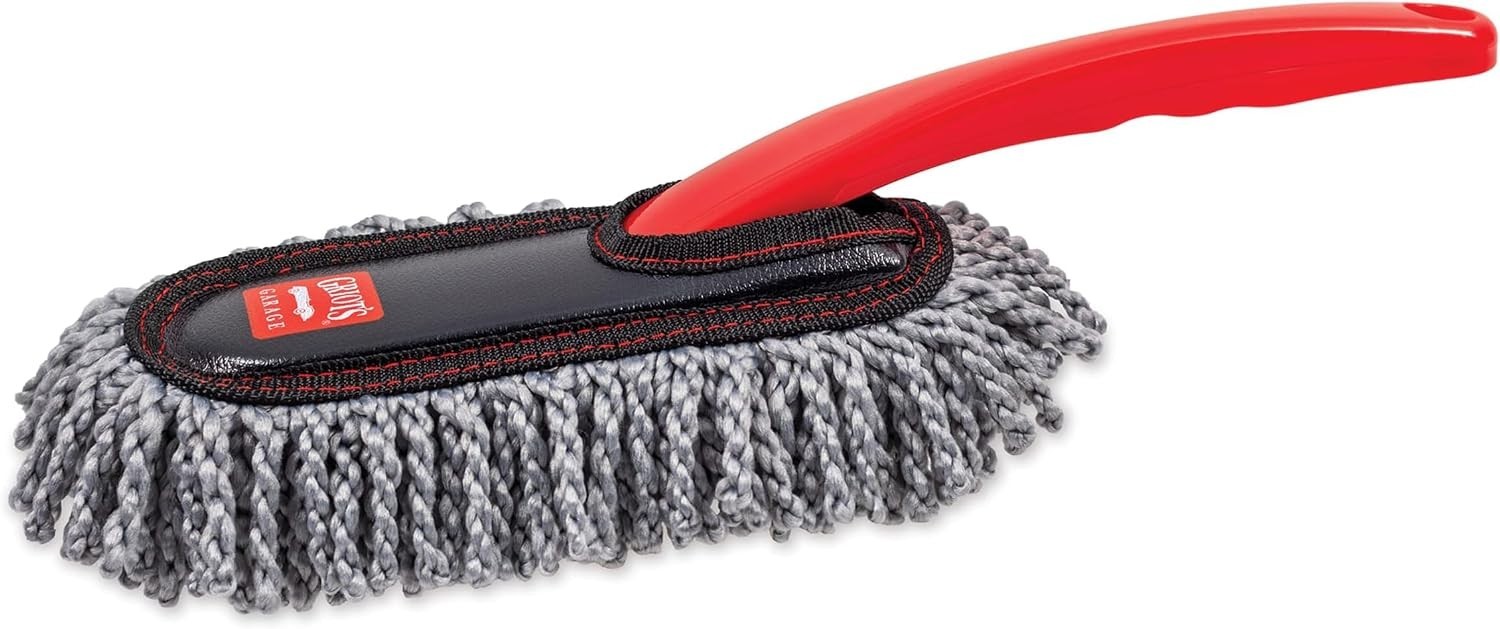 Effortless Car Interior Cleaning with 13.5” Microfiber Mini Duster & Storage Bag