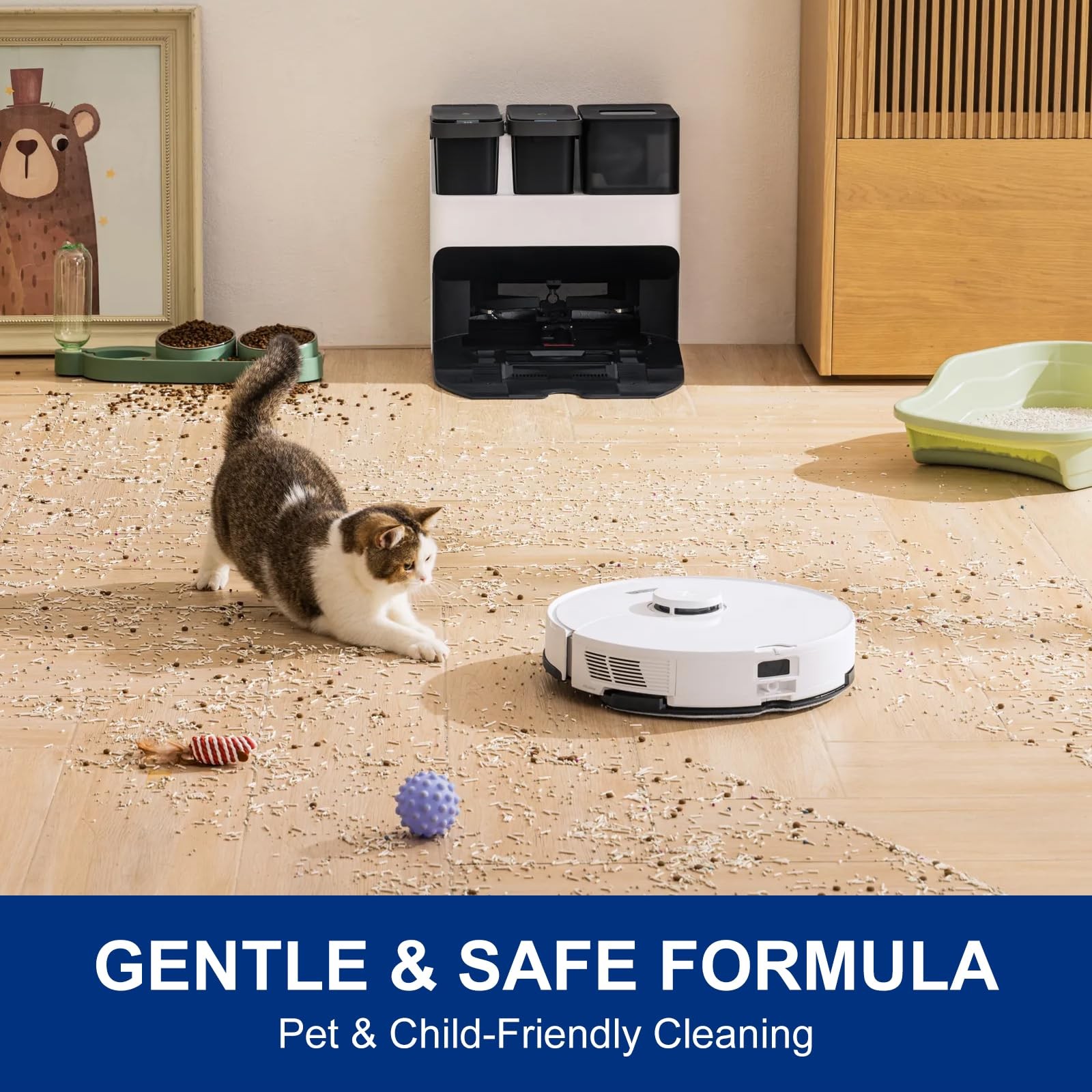 Fresh Ocean Scent Floor Cleaning Solution With Roborock Robot Vacuum And Mop …