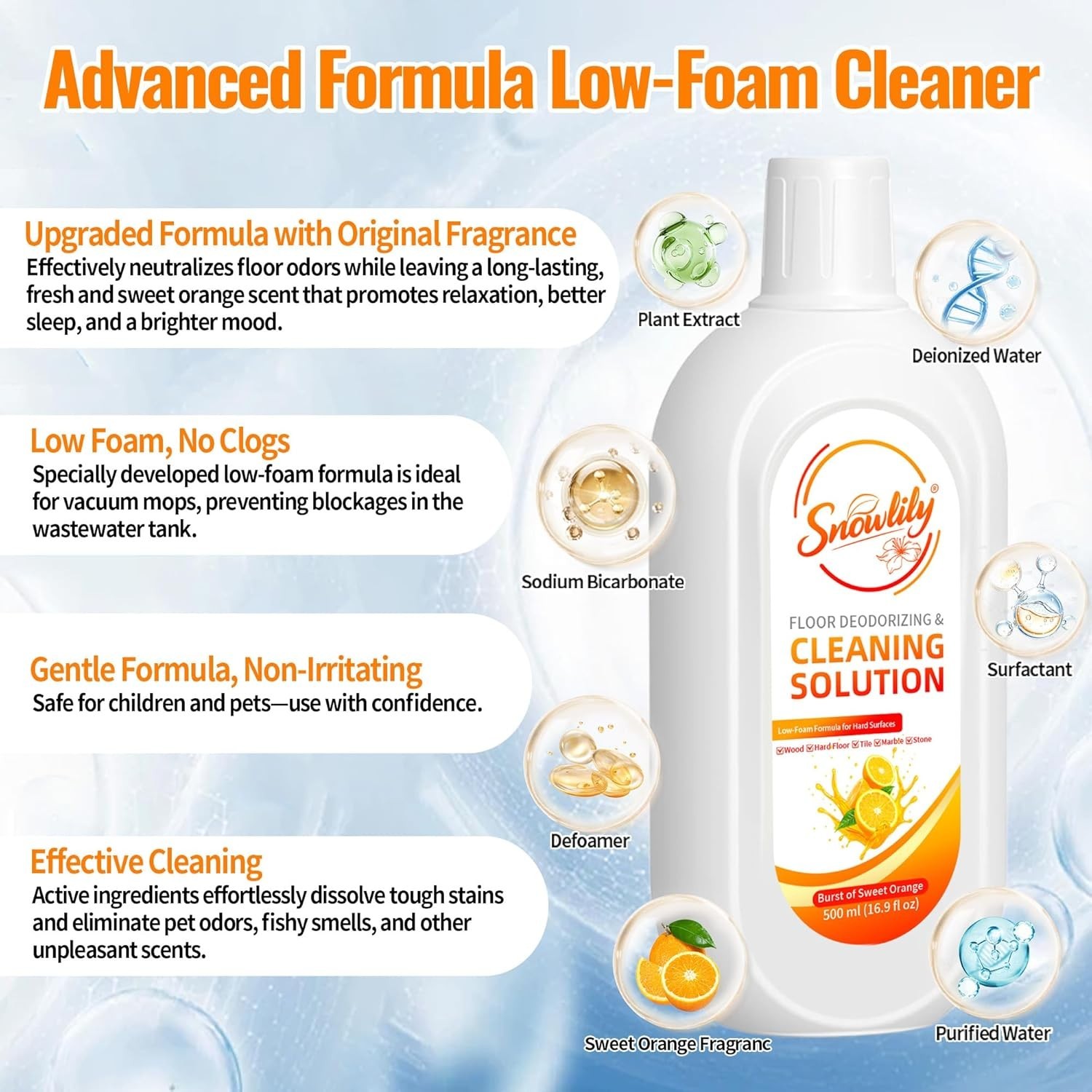 2 Pack Floor Cleaning Solution Compatible with Tineco Ifloor Series for All Robo
