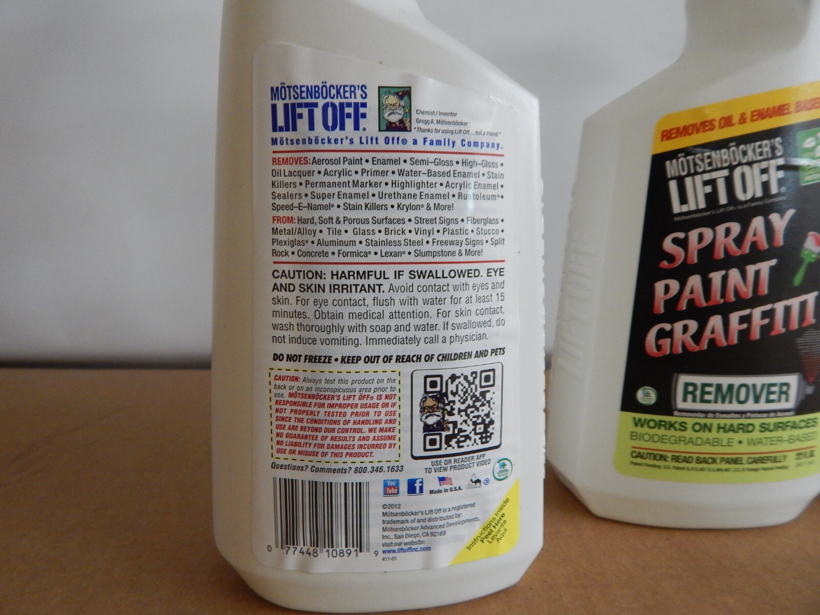 Lot of 3 22 Oz Spray Bottles Motsenbocker’s Lift Off Graffiti Oil Enamel Paint