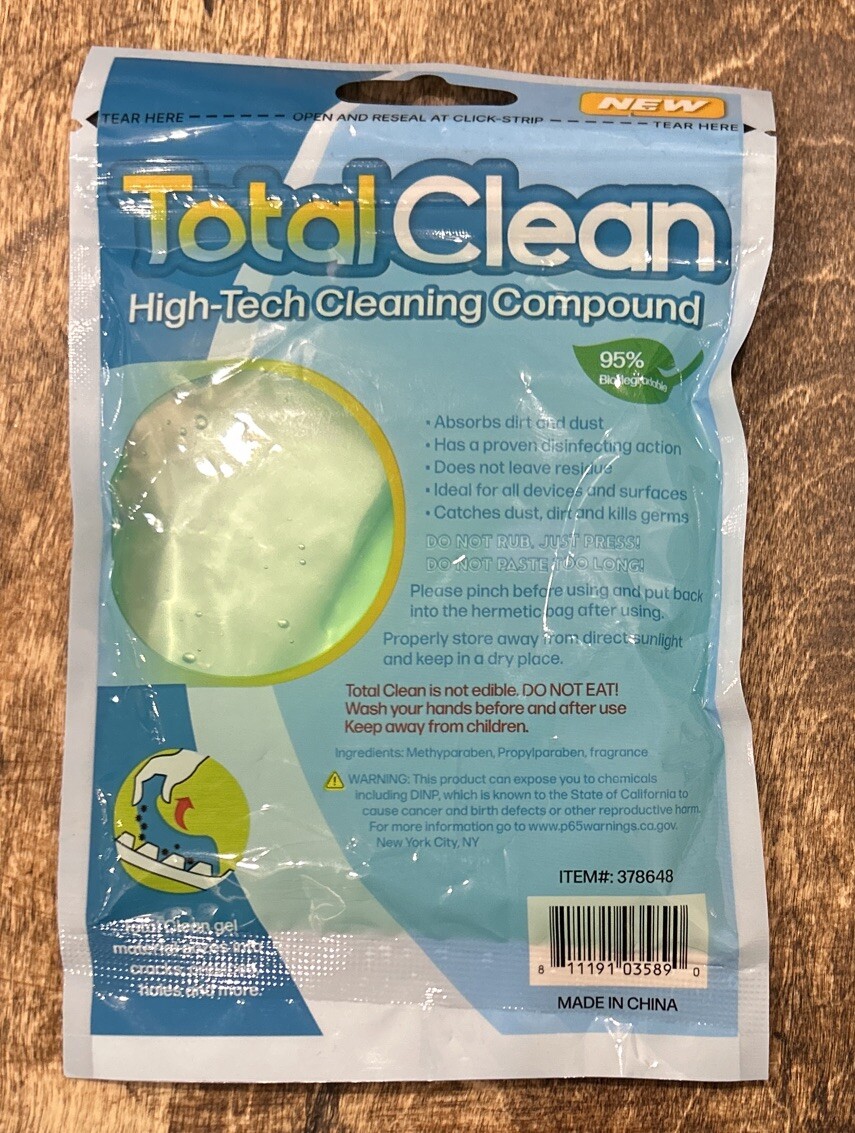 Total Clean High Tech Cleaning Compound Gel Reusable All Purpose Cleaner NEW
