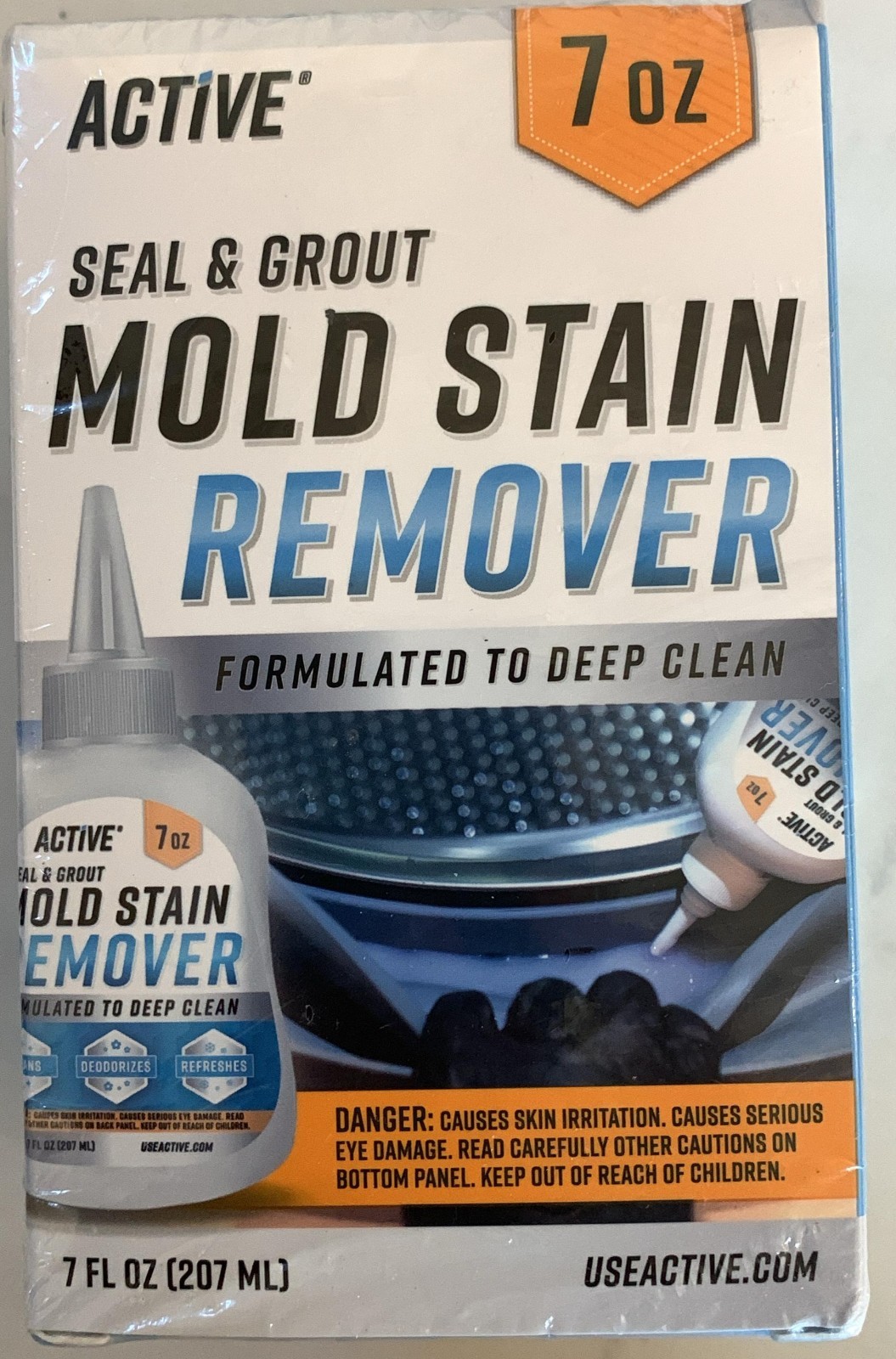 Active Seal & Grout Mold Stain Remover- 7oz-207ml .