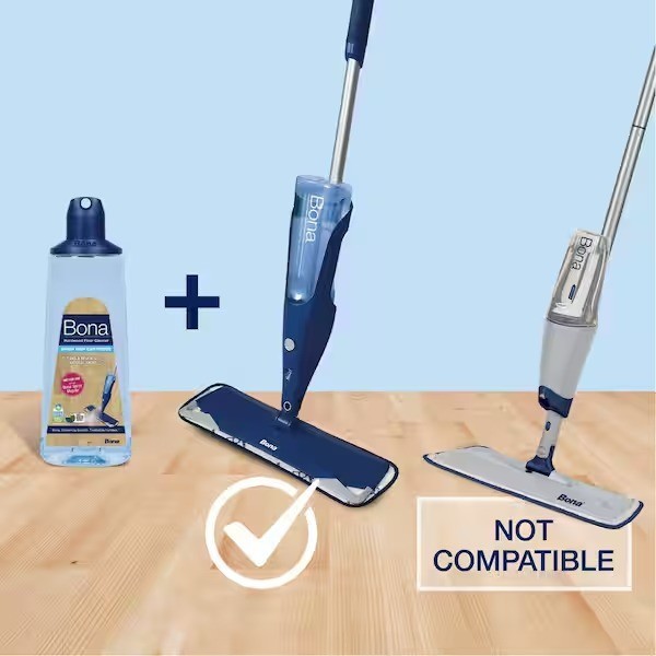 Bona 34 oz. Hardwood Floor Cleaner Refill Cartridge Residue-Free, Natural Shine