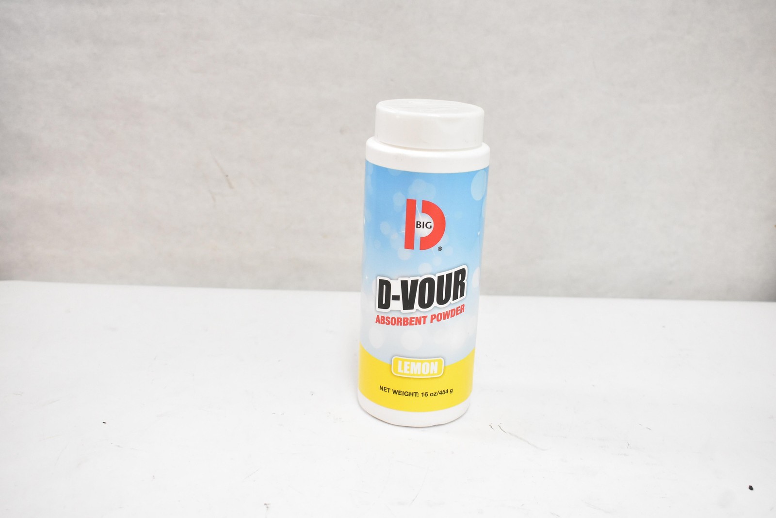 Big D D-Vour Absorbent Powder Lemon 6 Pack Net Wt 16 Oz Each Made In USA
