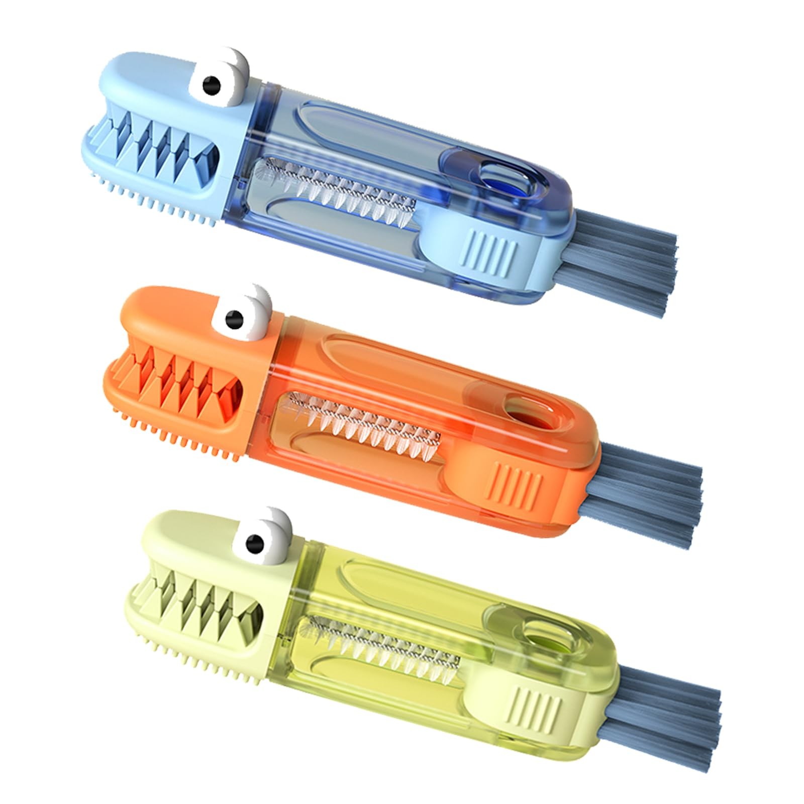 3-in-1 Crocodile Bottle Lid Cleaning Brush Set, Tiny Crevice Gap Cleaner for …