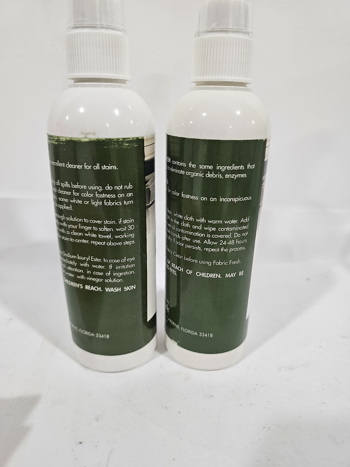 2 Pk StainSafe Furniture Master Fabric Care Kit Upholstery Cleaner Stain Remover
