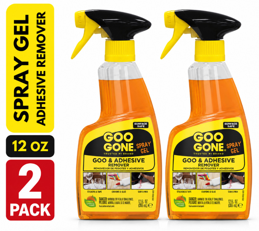 ( 2 pack ) Original ADHESIVE Glue Gum Remover ~ Fresh Citrus & Surface Safe 12Oz