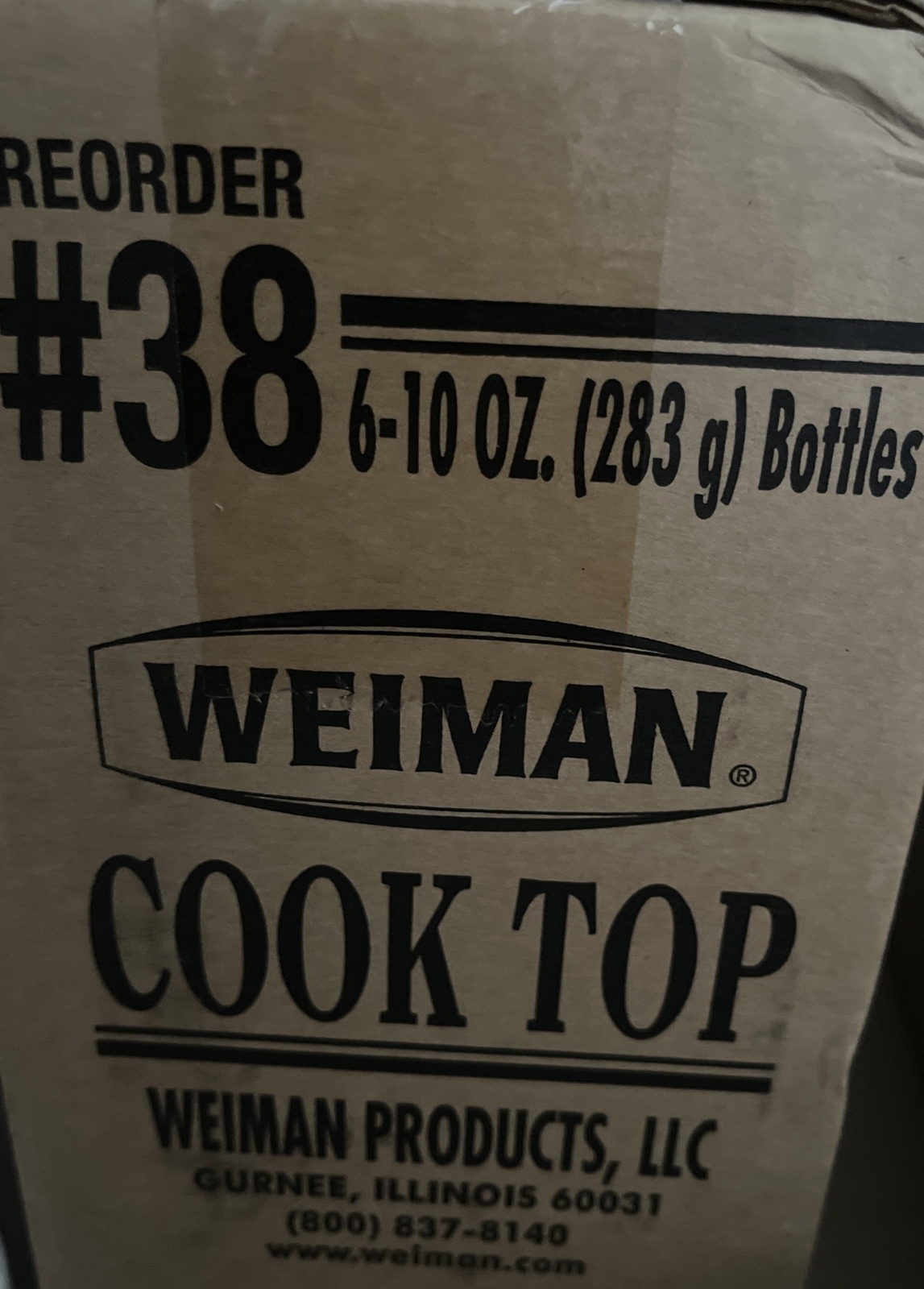 6 WEIMAN GLASS COOK TOP CLEANER /POLISH 10 oz SIX PACKS NEW
