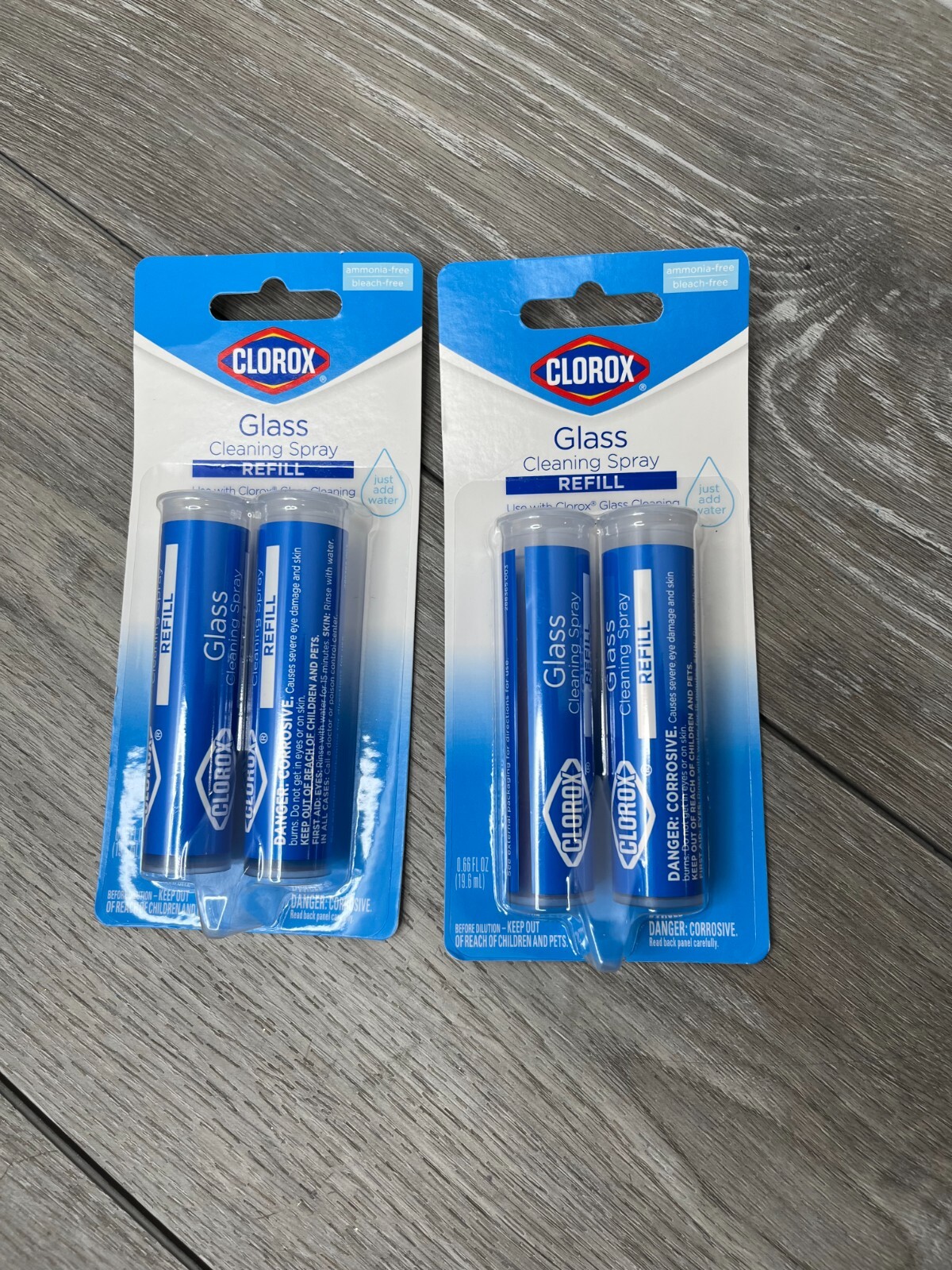4ct Clorox Glass Cleaner Refill Cartridges for Glass Cleaner Spray Bottle