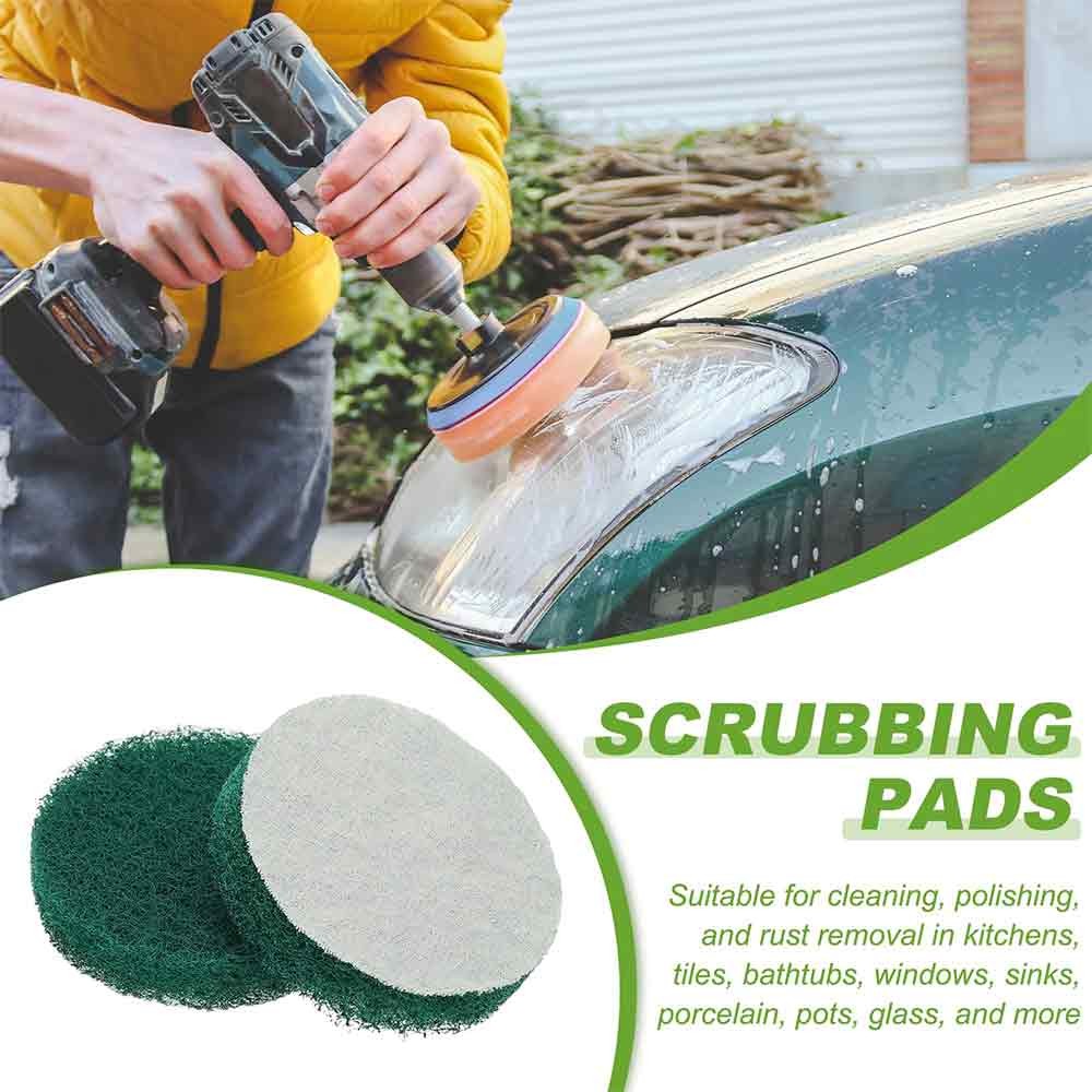1″-7″ Drill Power Brush Tile Scrubber Scouring Pads Cleaning Pad 240-3000 Grit