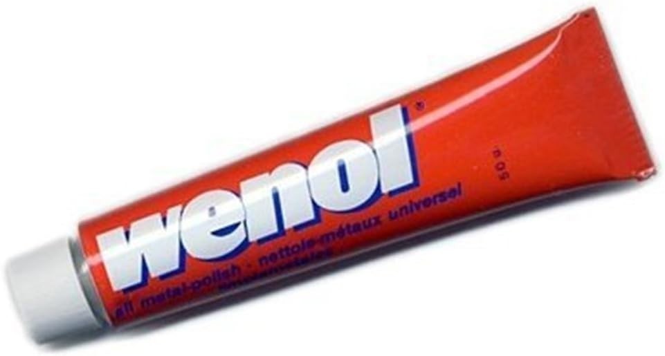 Wenol Metal Polishing Cream 50g Brass Copper Silver Gold Stainless Steel Chrome