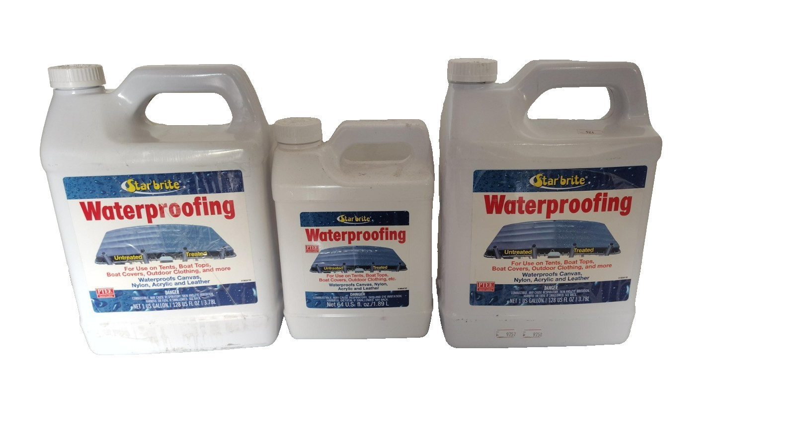 Star Brite Waterproofing 3 Pack Two 1 Gallon One 64oz Marine Fabric New