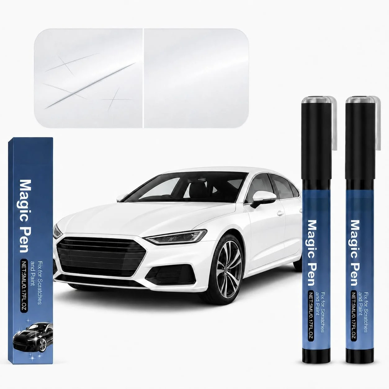 2026 Magic Car Scratch Remover Pen, Car Scratch Remover Pen, Clear Coat Touch Up