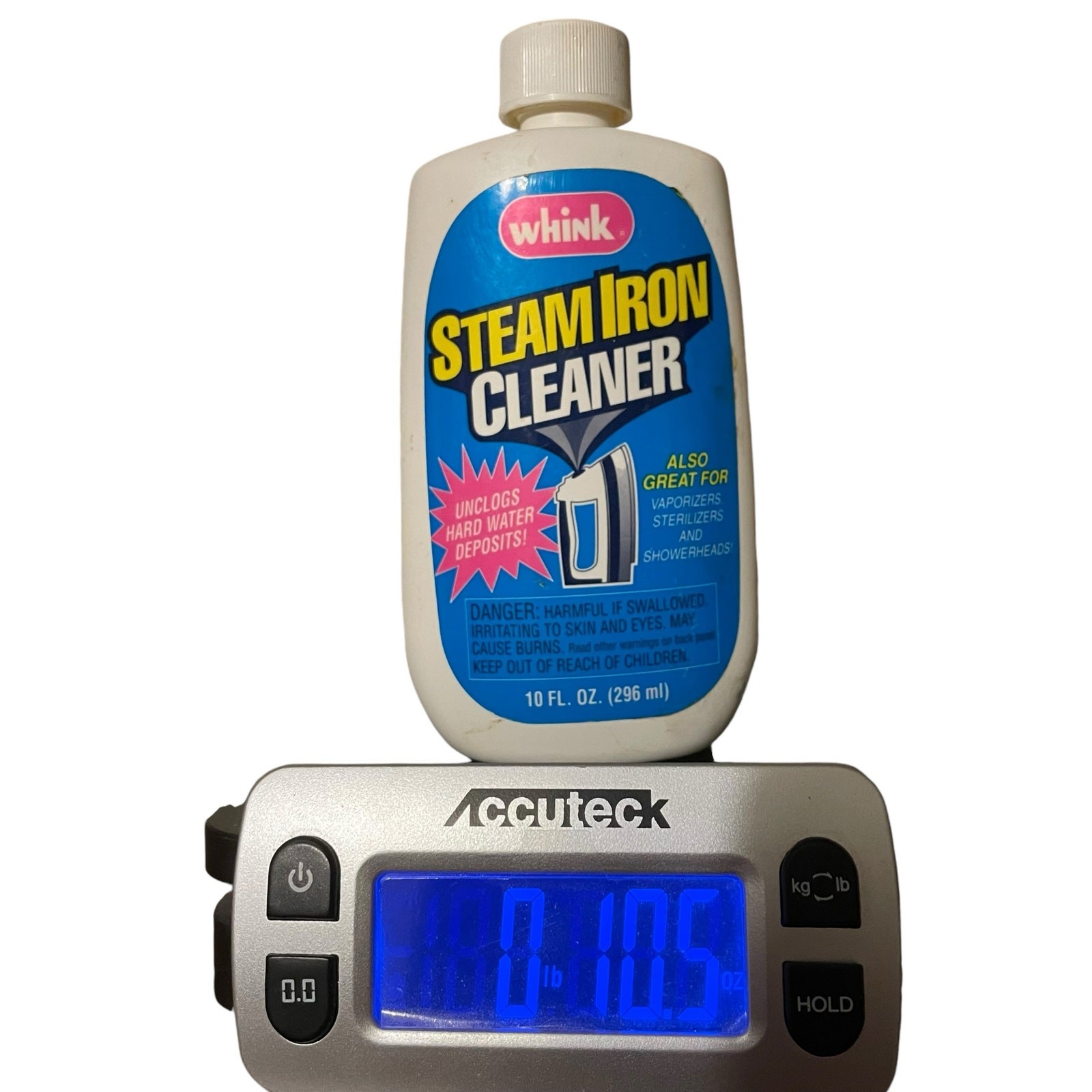 Whink Steam Iron Cleaner Discontinued 10 fl. oz. 98% Full- See Scale Picture