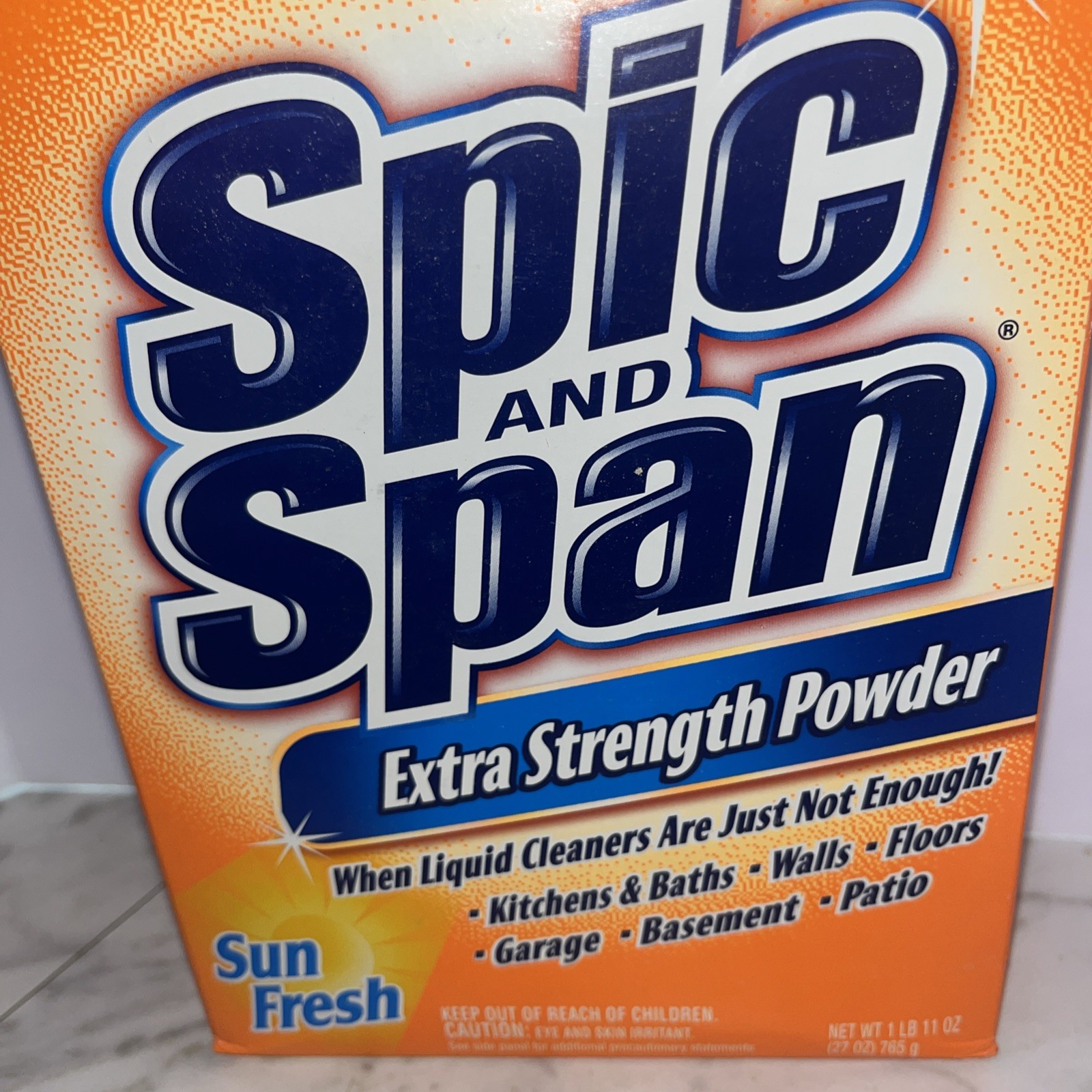Spic and Span® Extra Strength Powder: Sun Fresh Brand New – 27 Ounces – Unopened