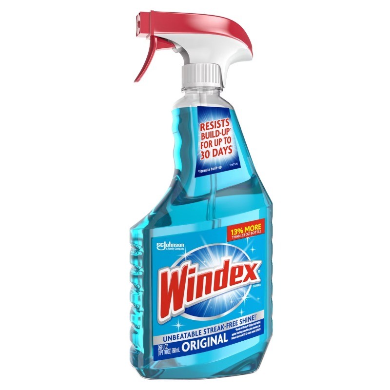 Windex Original Blue Window and Glass Cleaner Spray – 26 fl oz