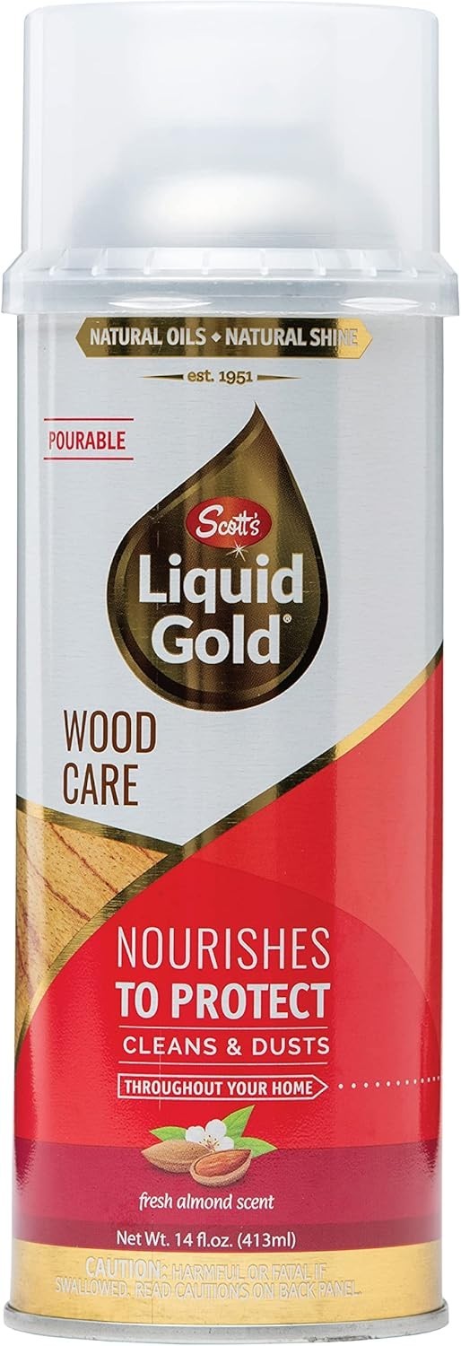 Scott’s Liquid Gold 14oz Almond Scent Wood Cleaner – Natural & Versatile Care