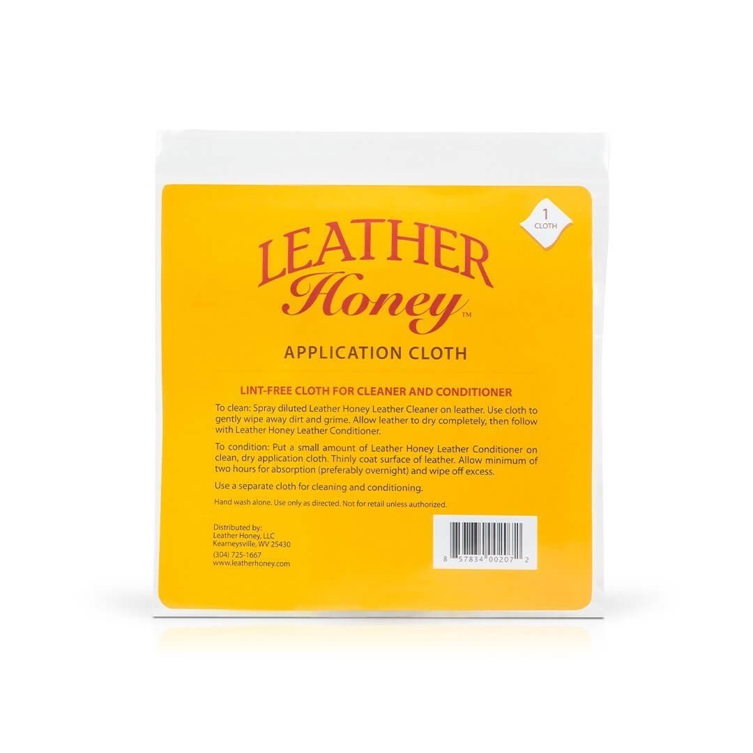 Leather Honey Application Cloth: Microfiber Cloth for Use with Leather Honey