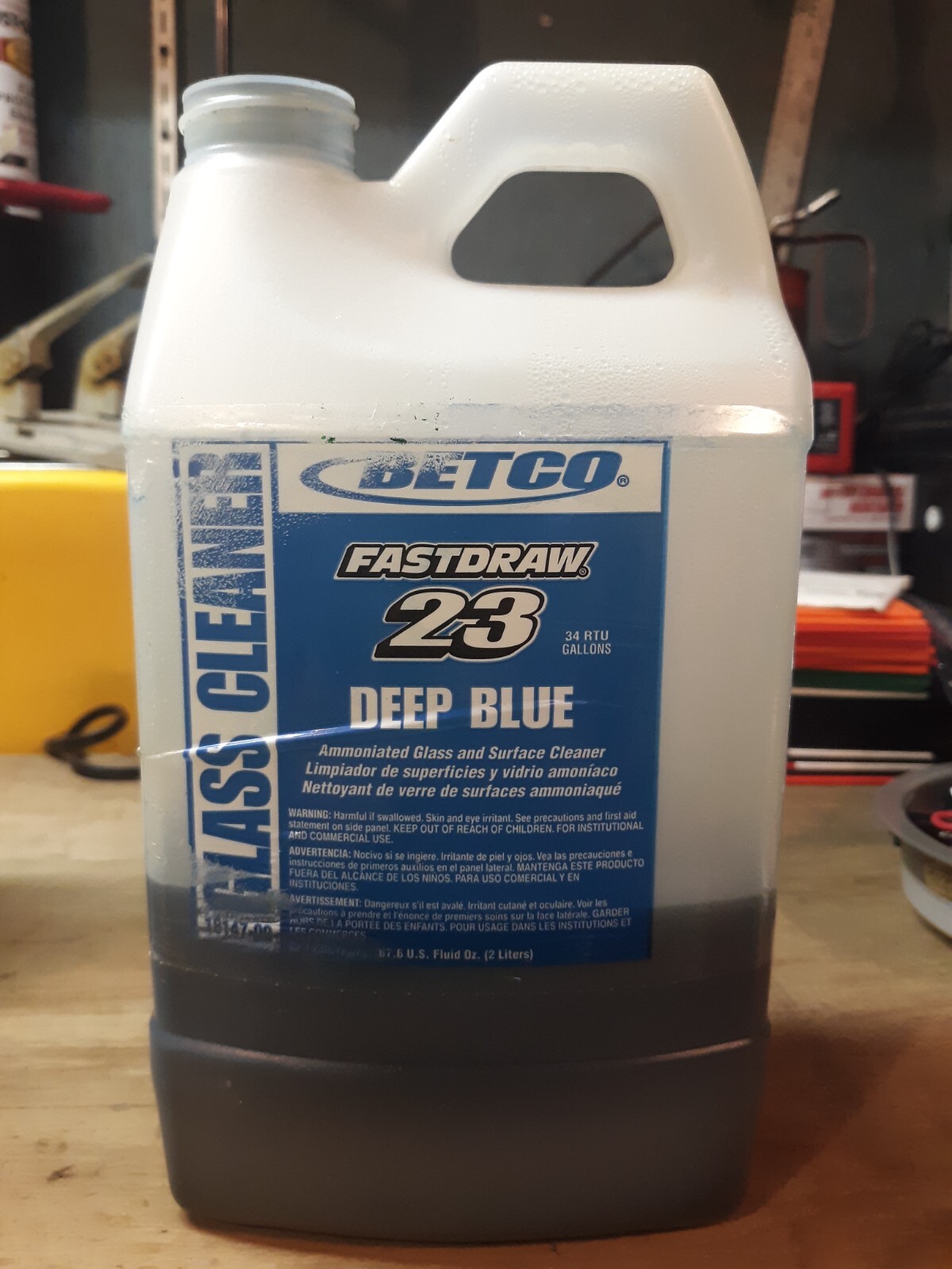 FASTDRAW 23 Deep Blue Glass Cleaner Concentrate Betco ABOUT 25 fl oz