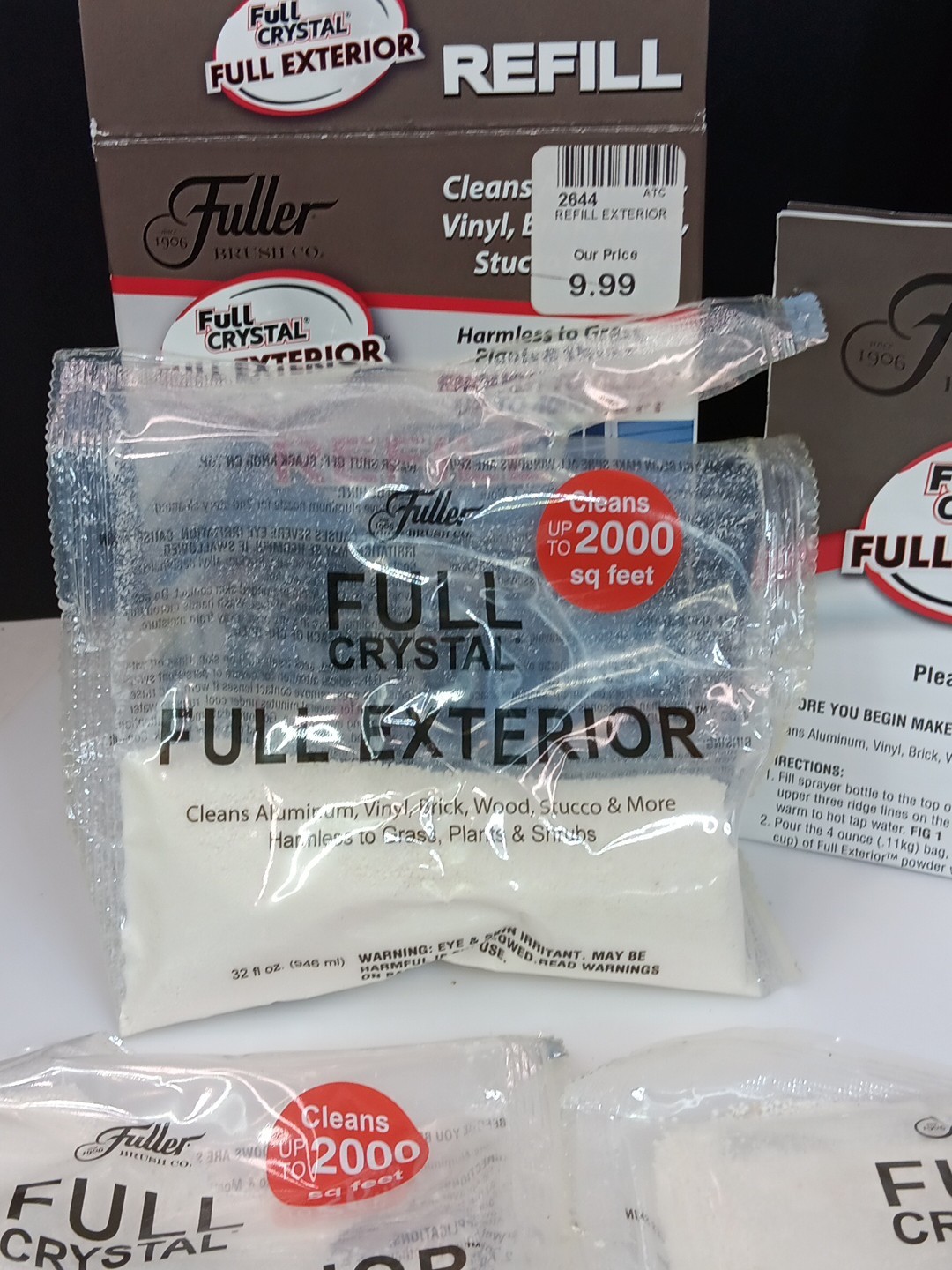Compelet KIT Fuller Brush-Full Crystal Cleaner Bottle & -Exterior/Winow Cleaner