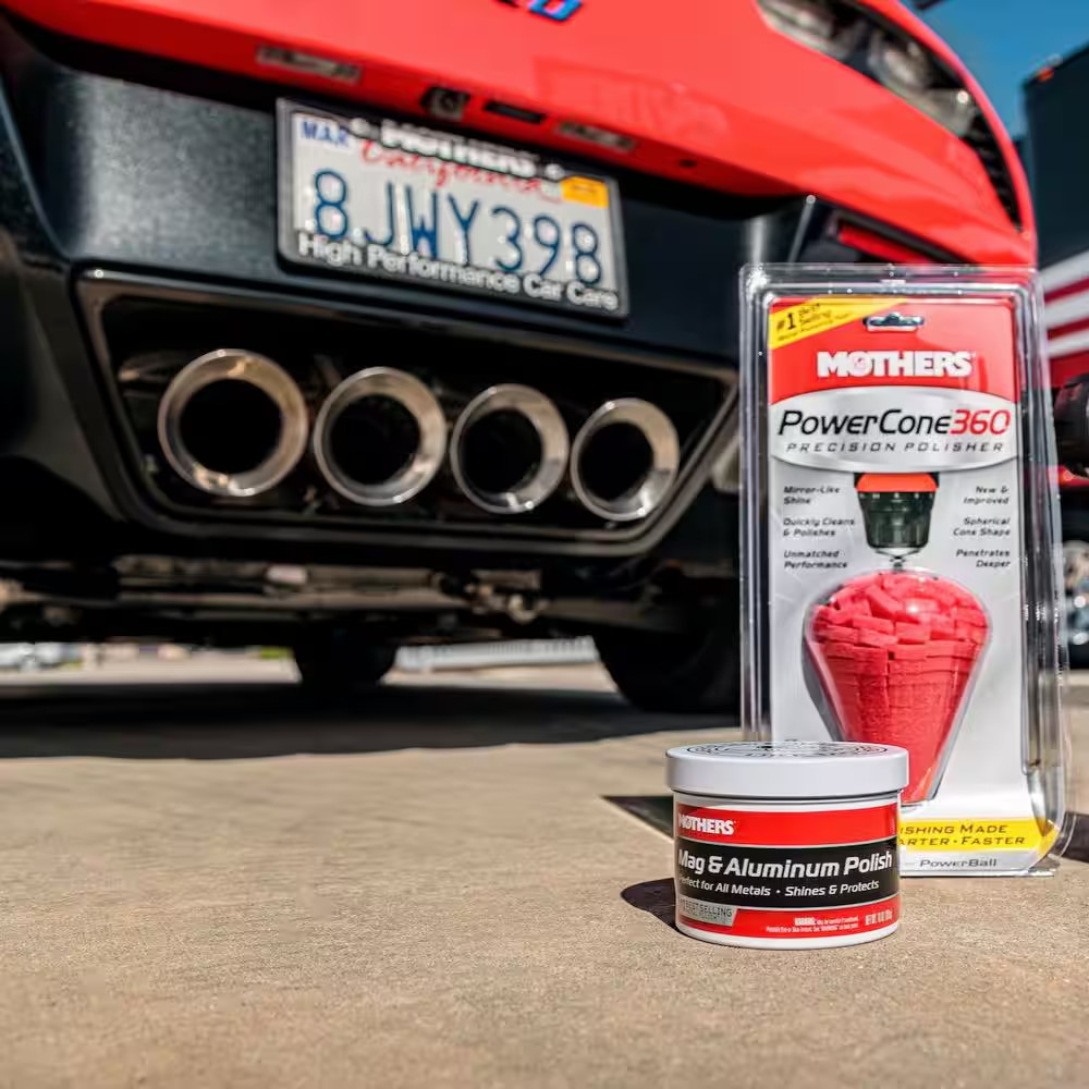 5 oz Mag & Aluminum Polish Paste Metal Cleaner Shine for Wheels, Rims, Auto Part