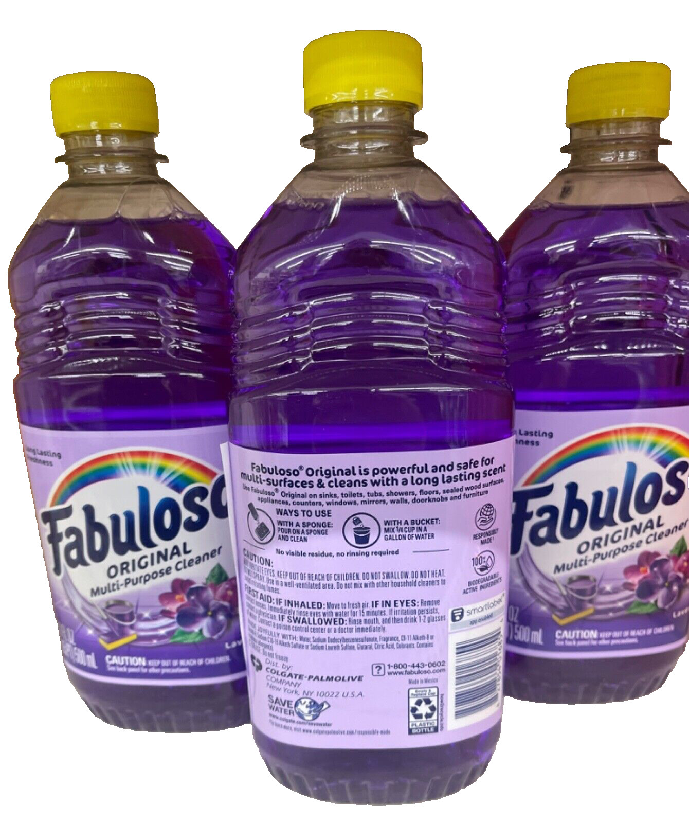 Fabuloso All Purpose Cleaner, Lavender – 16.9 Fl oz (3 Pack)