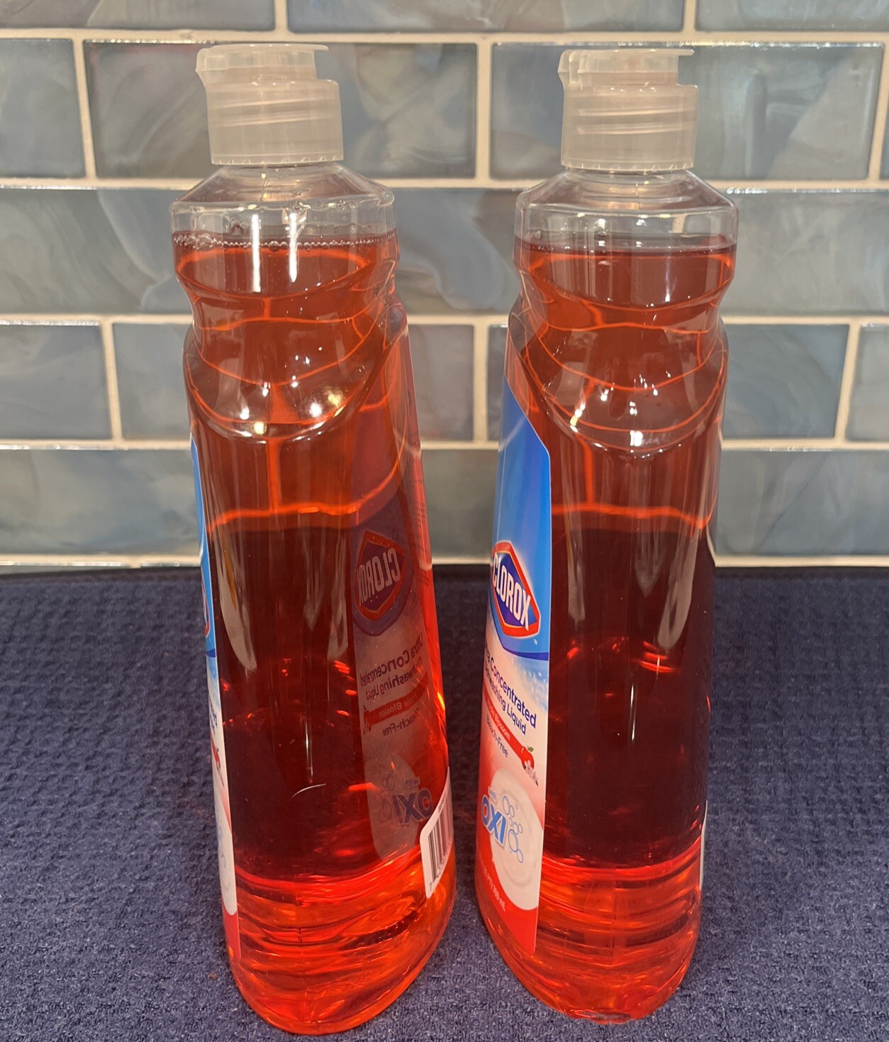 2 -Clorox Ultra Concentrated Dishwashing Liquid W/Oxi Apple Blossom 26 Oz Each