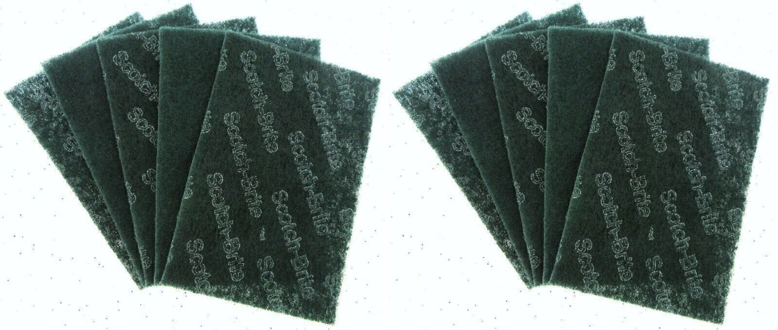 Scotch Brite Heavy Duty Industrial Size Scour Pads 6″x9″ ~ Lot of 10
