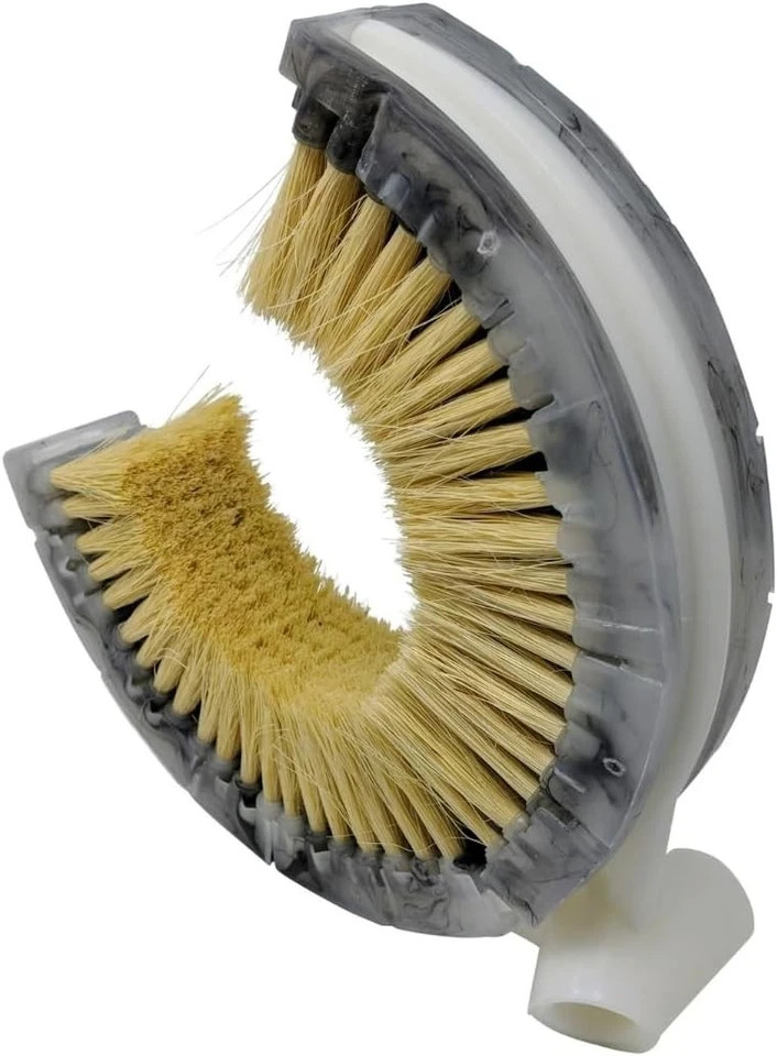 Curved Wash Brush for Exhaust Stack Pipes with Natural Tampico Fiber- 8″-10″