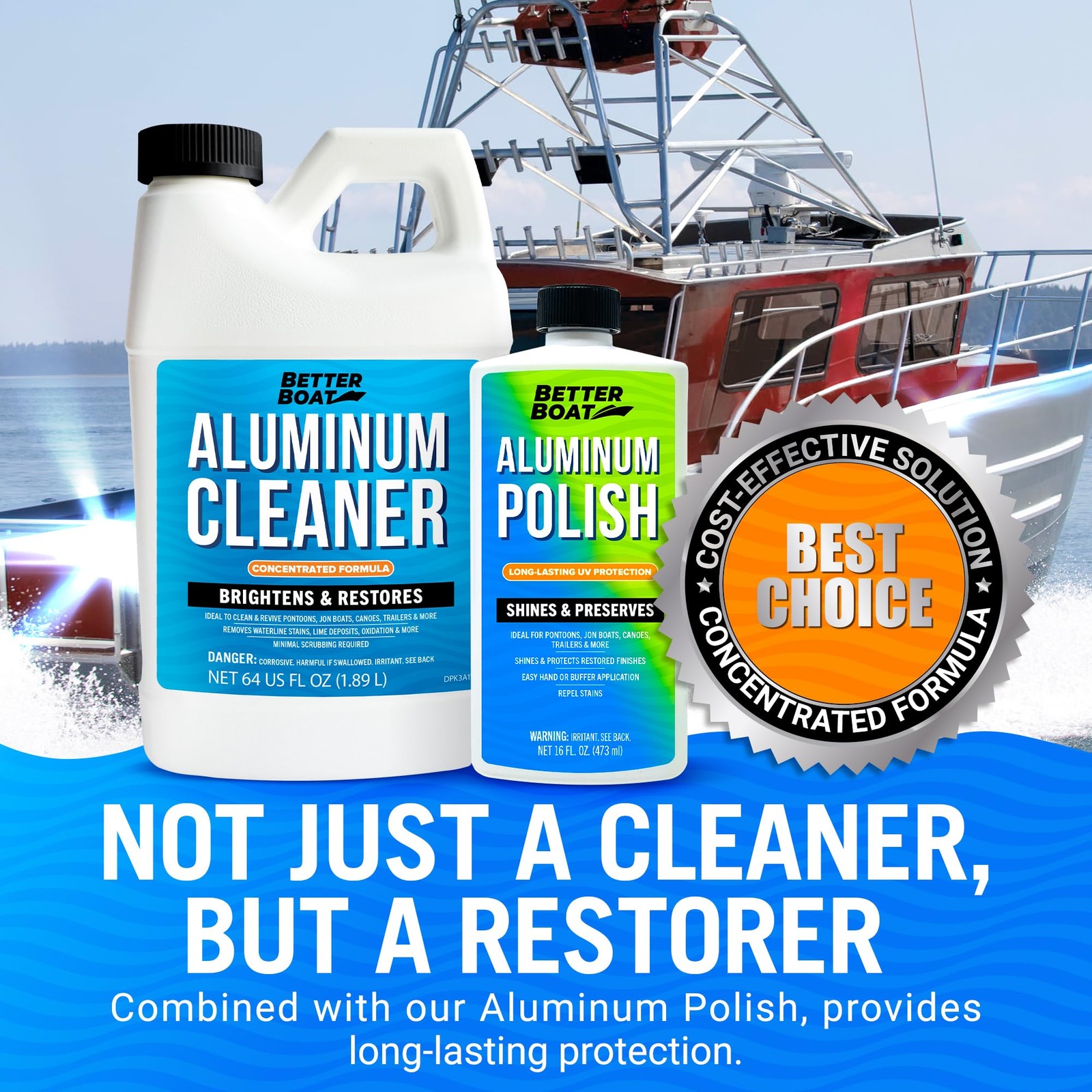 Aluminum Cleaner And Brightener Restorer Removes Stains And Oxidation Acid Wash
