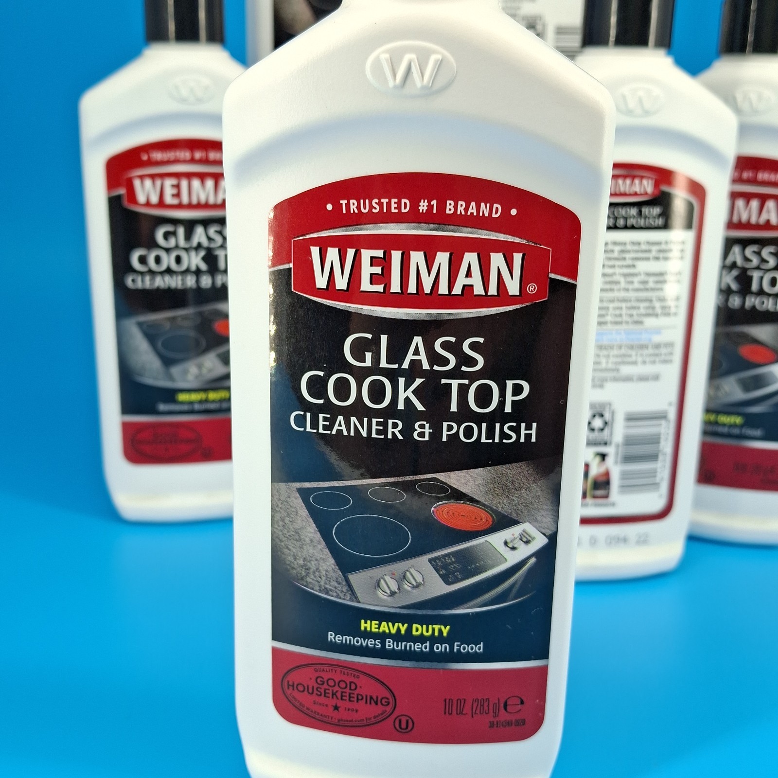 6 New Weiman Glass Cook Top Cleaner & Polish (Heavy Duty) (each) 10oz./283g..
