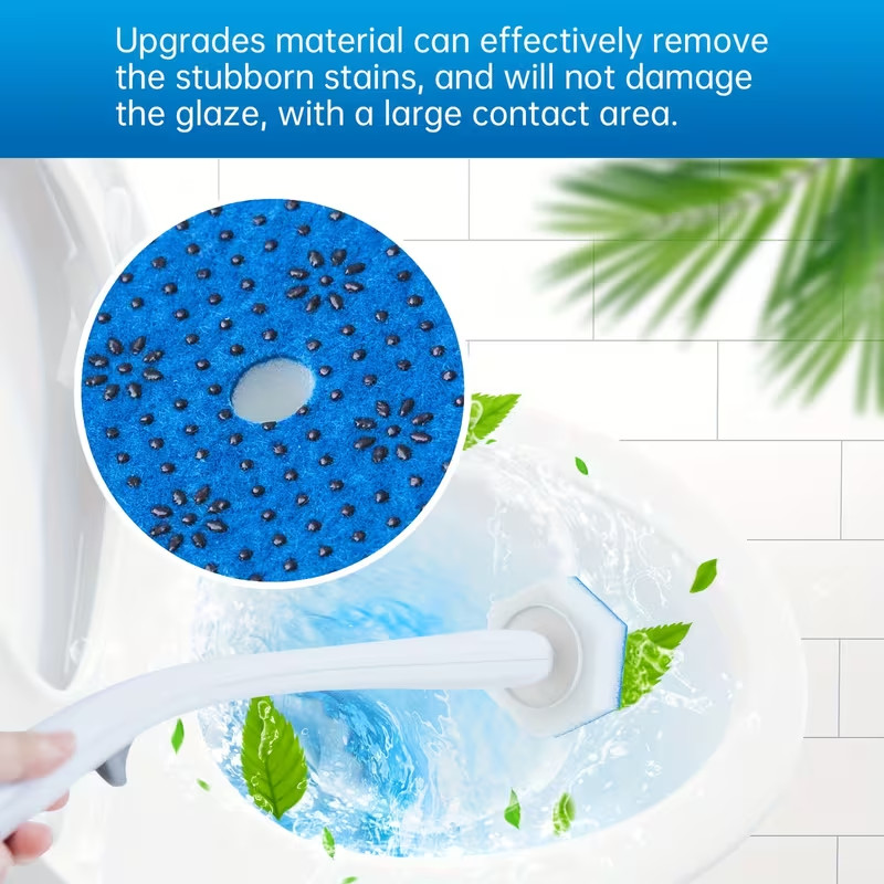 Toilet Wand Brush Refills fit Clorox etc Cleaning Upgraded Gentle Rubber Dot Tip