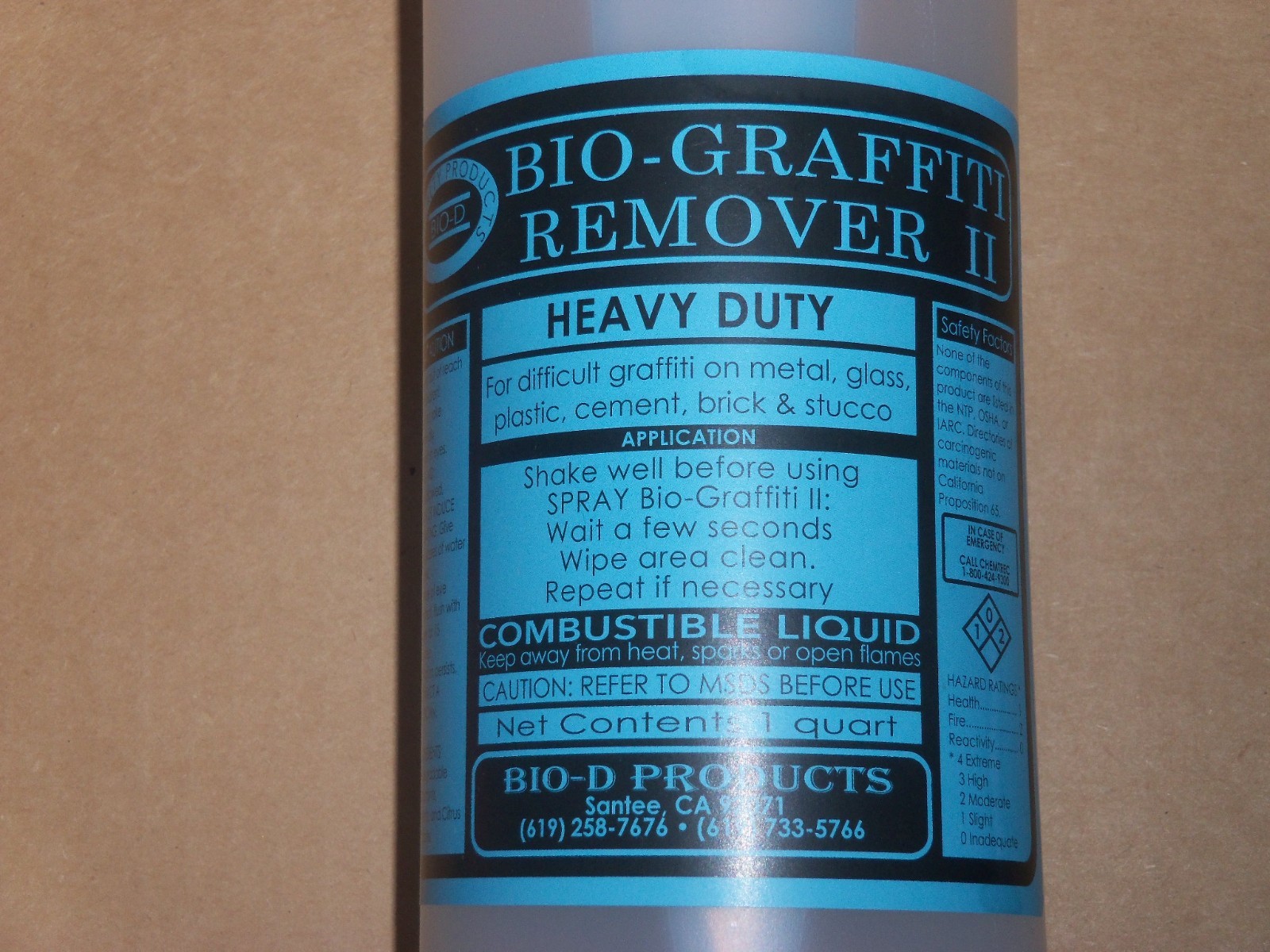 Bio-D Products, Bio – Graffiti Remover 2 ll, Cleaner Cleans Paint and Grafitti
