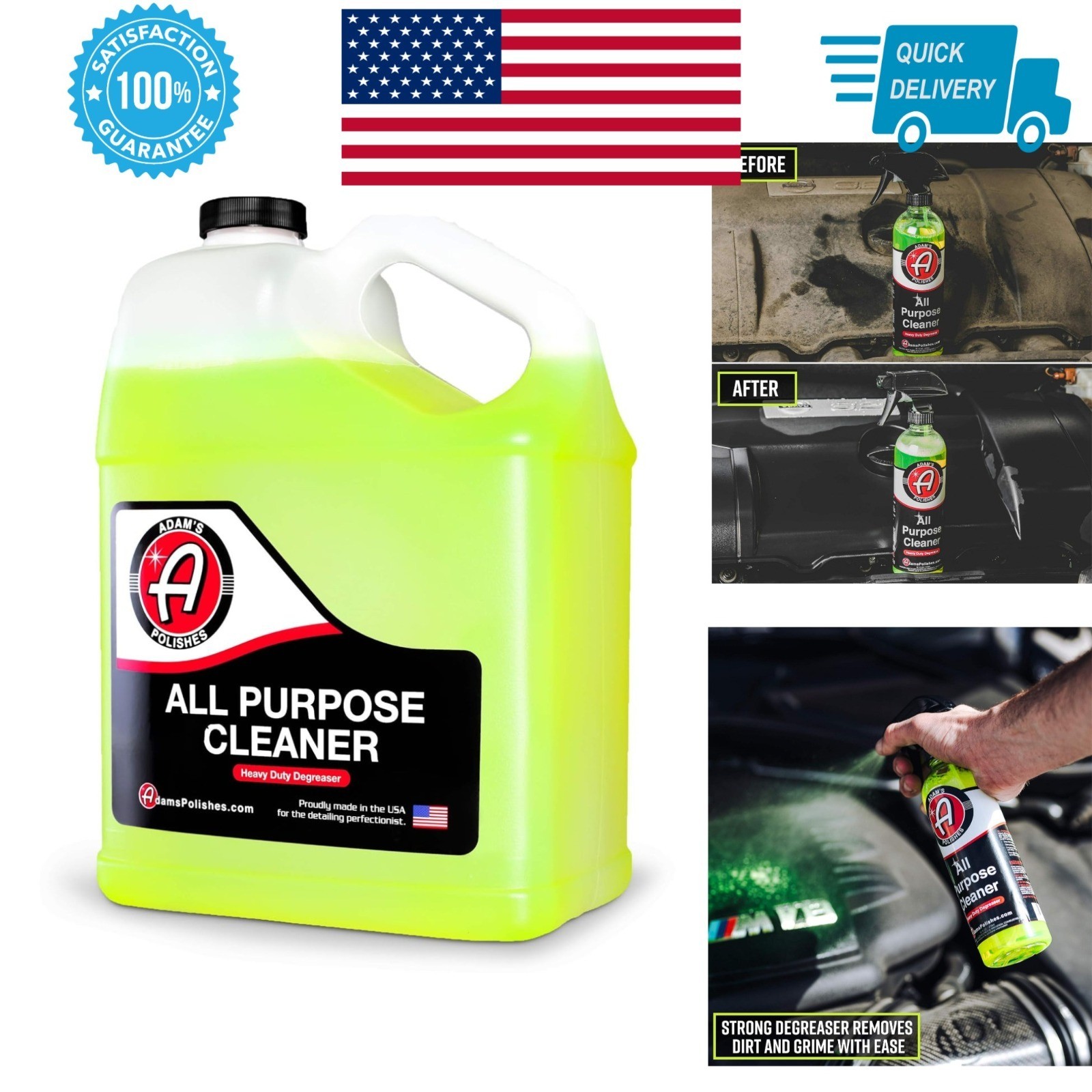 Adam’s Polishes All Purpose Cleaner – Heavy Duty Degreaser 1 Gallon