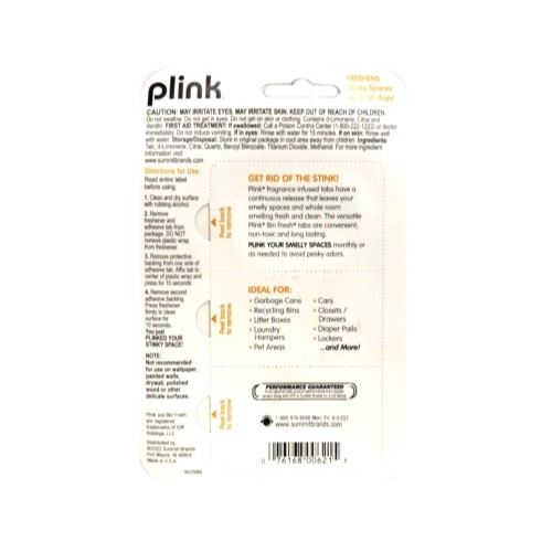Plink Fresh Spaces Garbage Odor Eliminator, 3 Count (3 Pack)