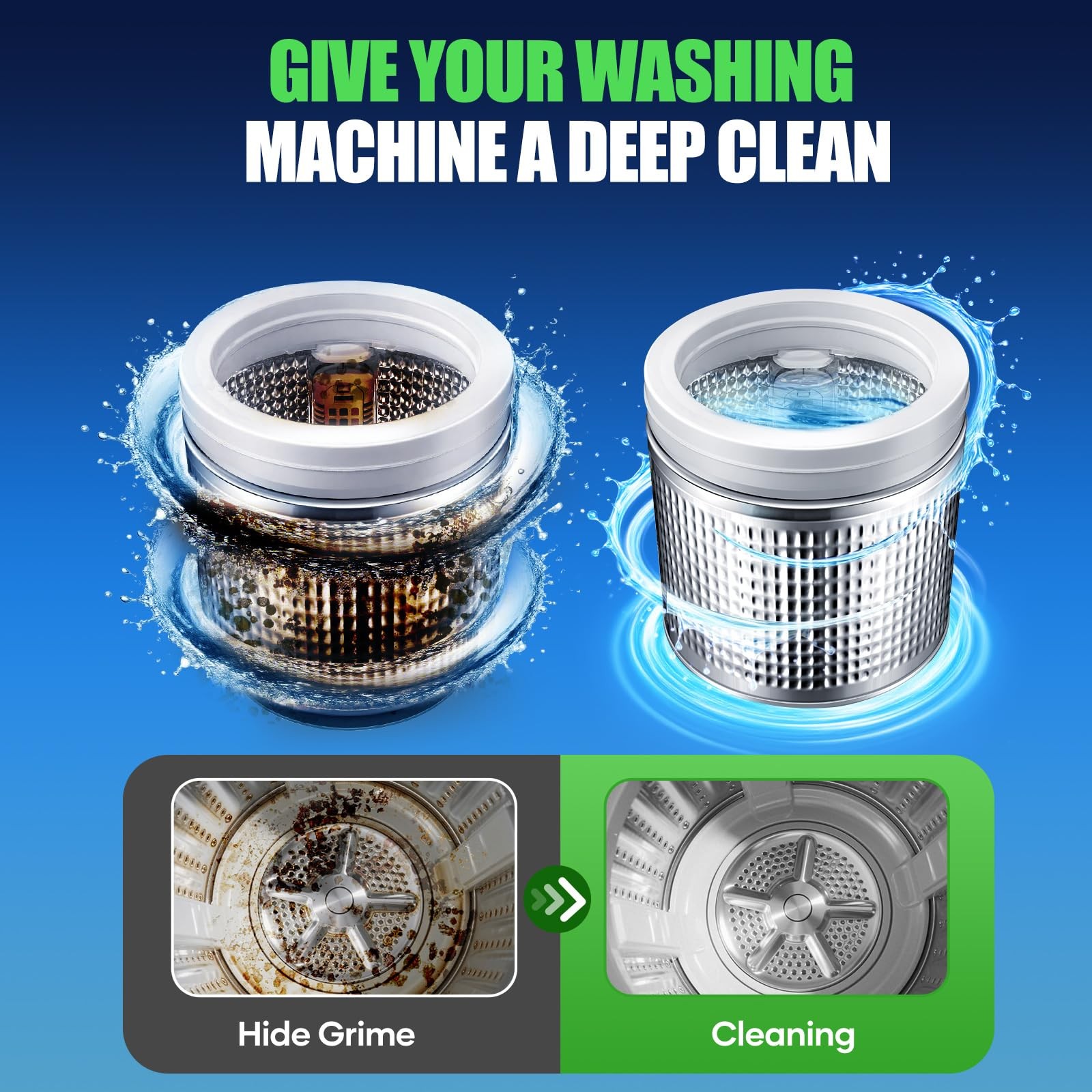 Washing Machine Cleaner Tablets, 32 Pack