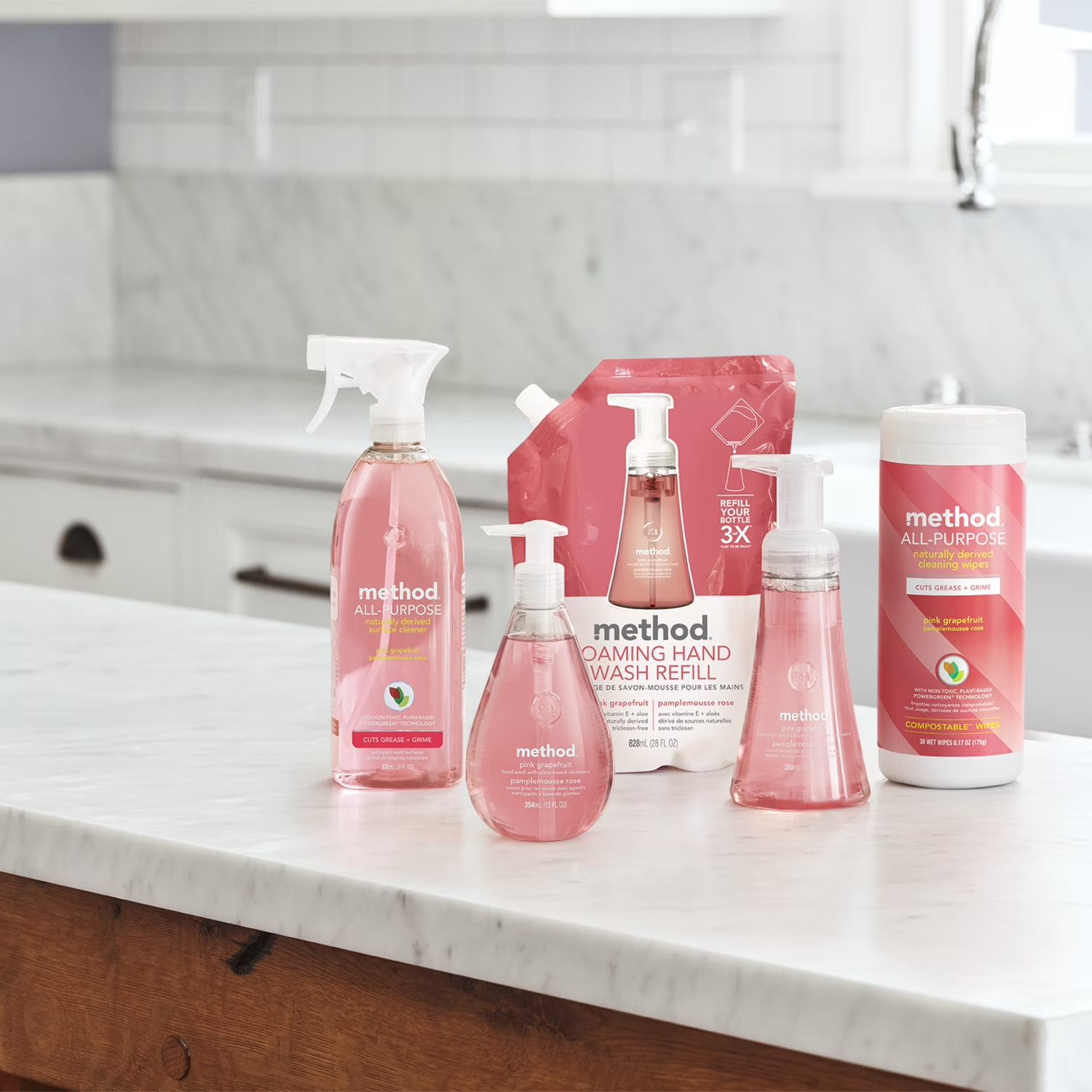 Method All-Purpose Cleaner Spray Pink Grapefruit 28oz Kitchen Bathroom Surface
